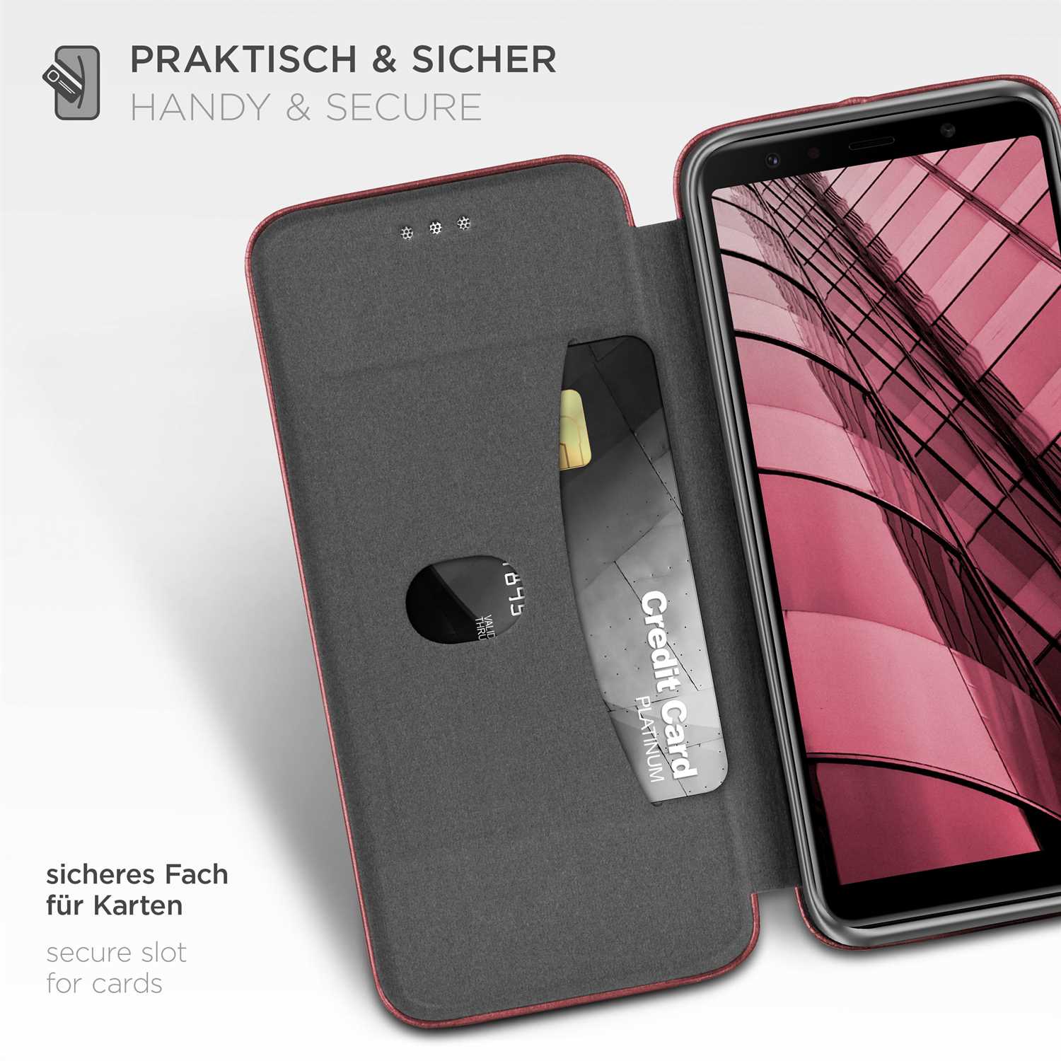 ONEFLOW Business Case Samsung Galaxy A7 (2018) Handytasche mit Kartenfach – Weiteres Produktbild 3 ONEFLOW Business Case Samsung Galaxy A7 (2018) Handytasche mit Kartenfach – Weiteres Produktbild 3