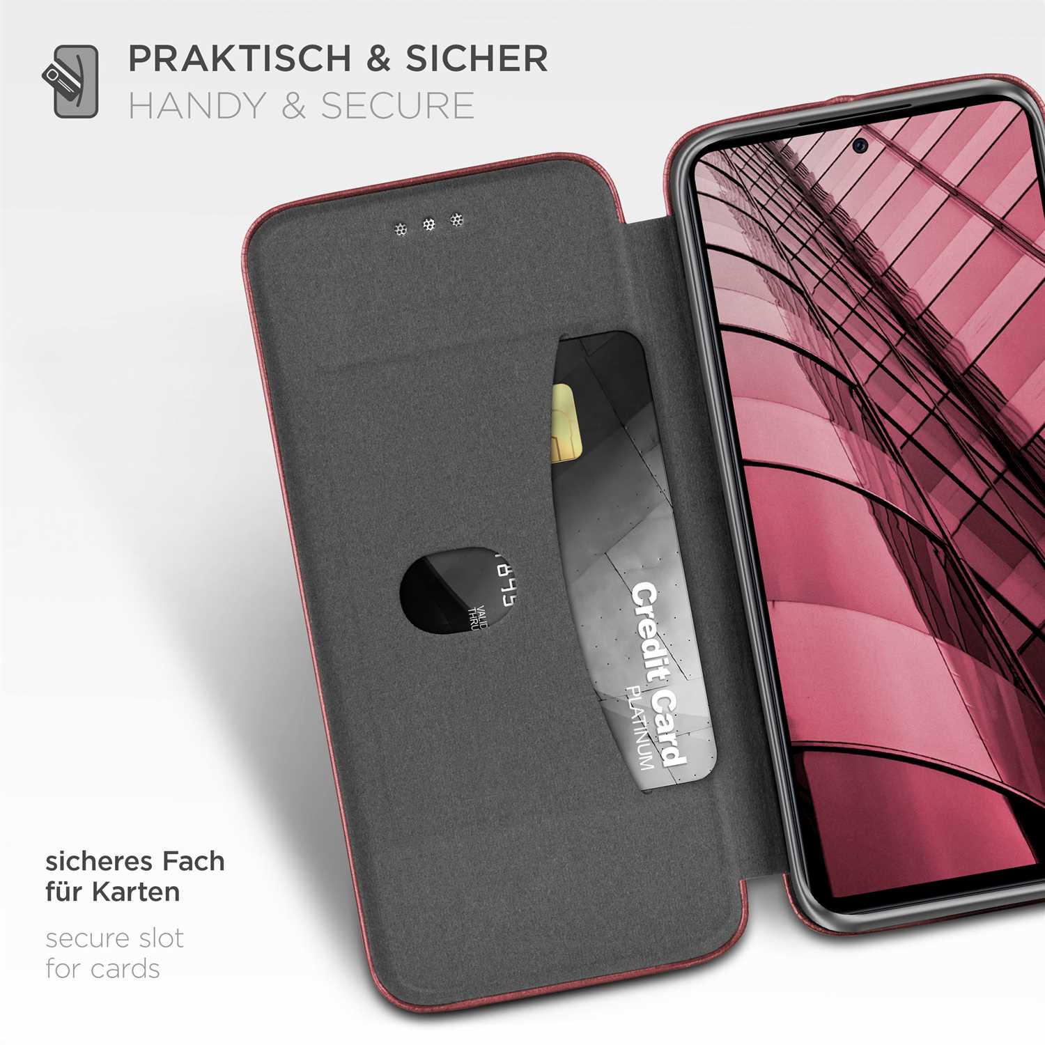 ONEFLOW Business Case Samsung Galaxy A72 Handytasche mit Kartenfach – Weiteres Produktbild 2