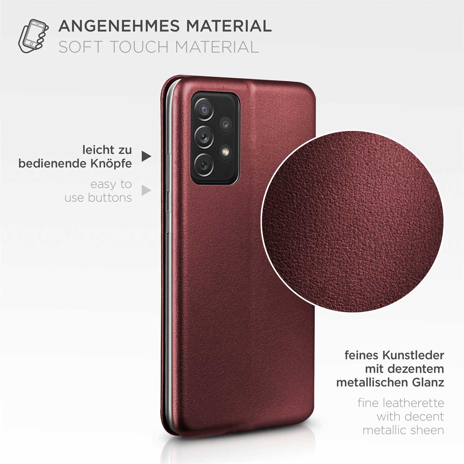 ONEFLOW Business Case Samsung Galaxy A72 Handytasche mit Kartenfach – Weiteres Produktbild 4