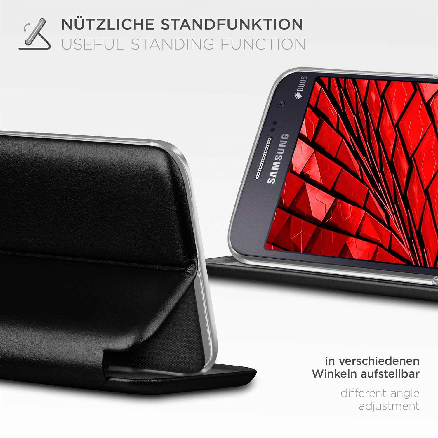 ONEFLOW Business Case Samsung Galaxy Grand Prime Handytasche mit Kartenfach – Weiteres Produktbild 1