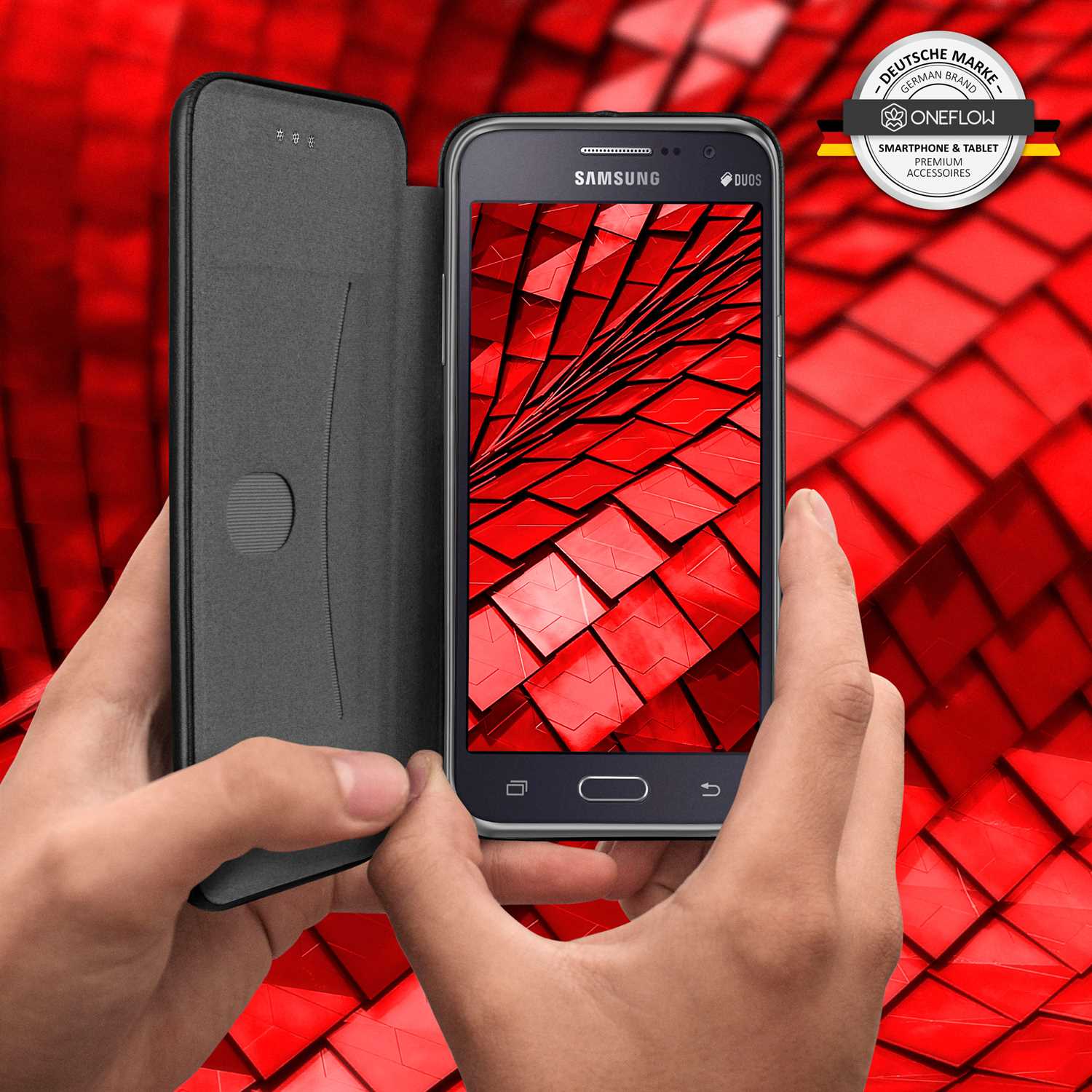 ONEFLOW Business Case Samsung Galaxy Grand Prime Handytasche mit Kartenfach – Weiteres Produktbild 6