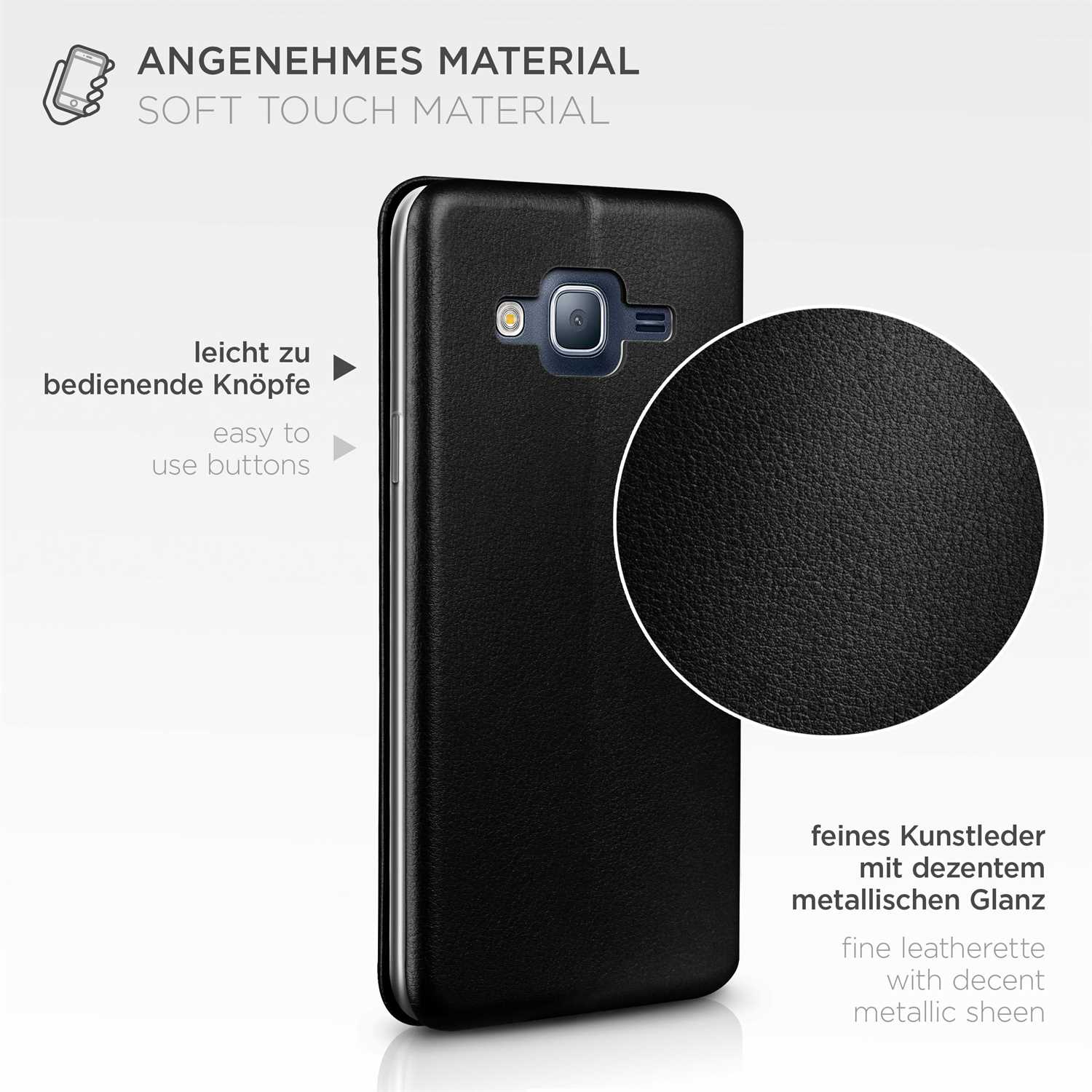 ONEFLOW Business Case Samsung Galaxy J3 (2016) Handytasche mit Kartenfach – Weiteres Produktbild 4