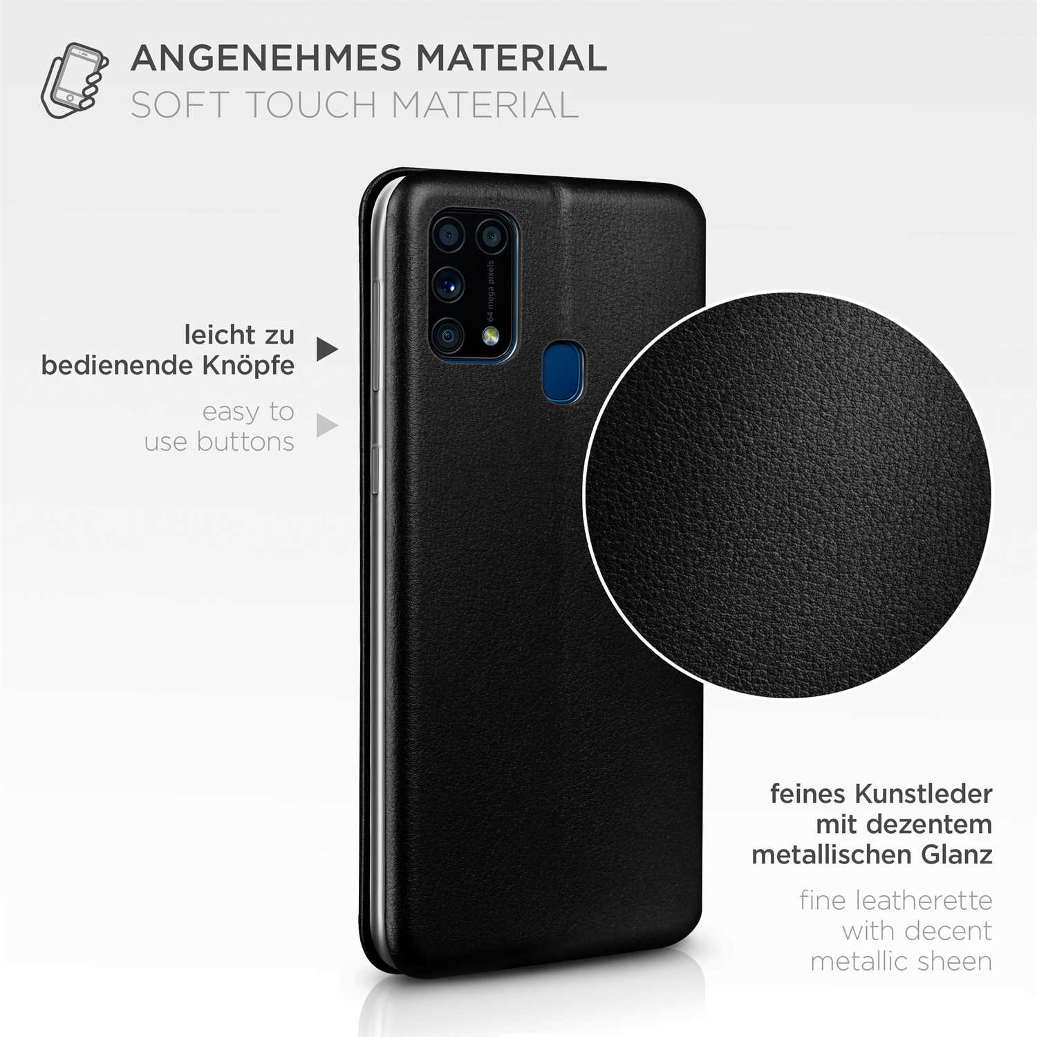 ONEFLOW Business Case Samsung Galaxy M31 Handytasche mit Kartenfach – Weiteres Produktbild 5