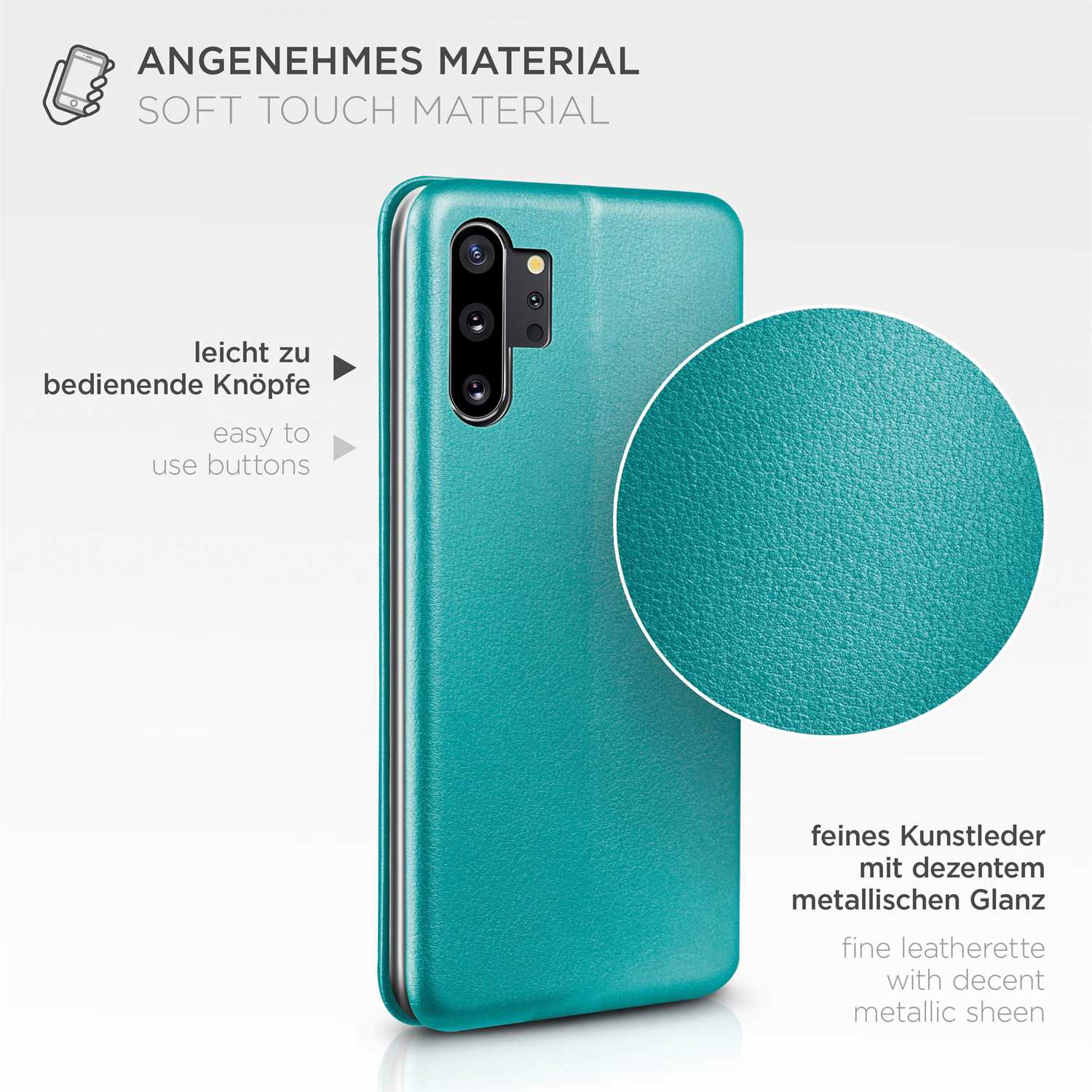 ONEFLOW Business Case Samsung Galaxy Note 10 Plus Handytasche mit Kartenfach – Weiteres Produktbild 4