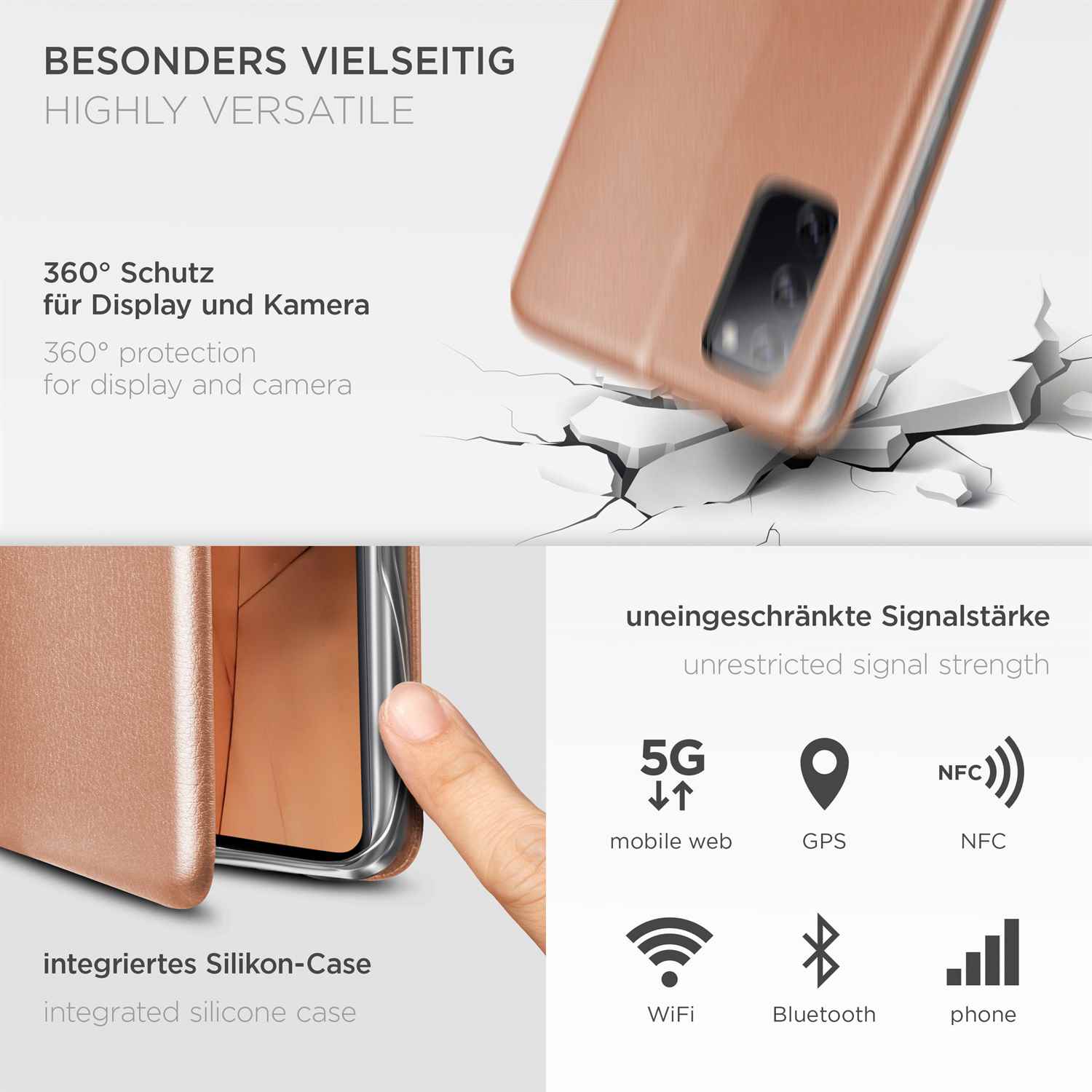 ONEFLOW Business Case Samsung Galaxy S20 FE 5G Handytasche mit Kartenfach – Weiteres Produktbild 4