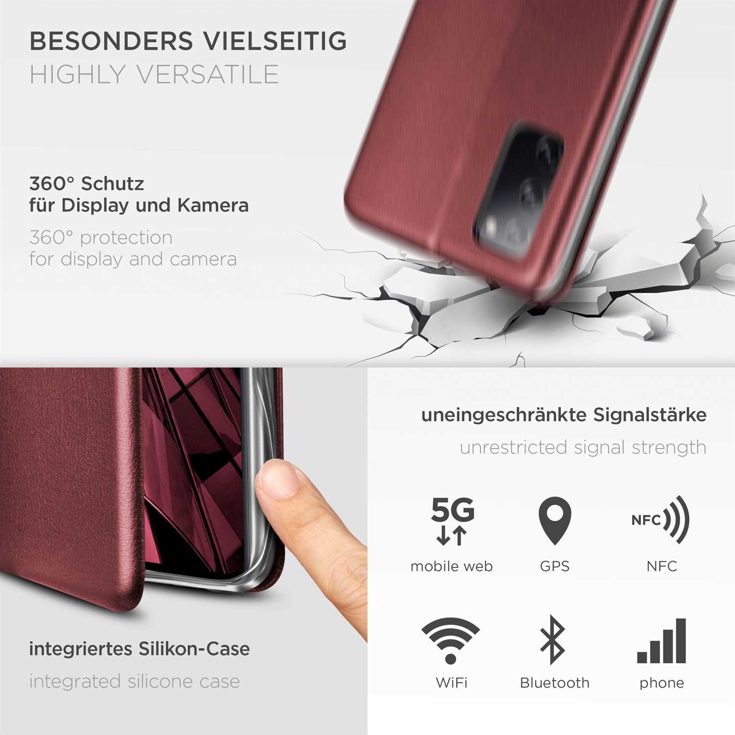 ONEFLOW Business Case Samsung Galaxy S20 FE 5G Handytasche mit Kartenfach – Weiteres Produktbild 4