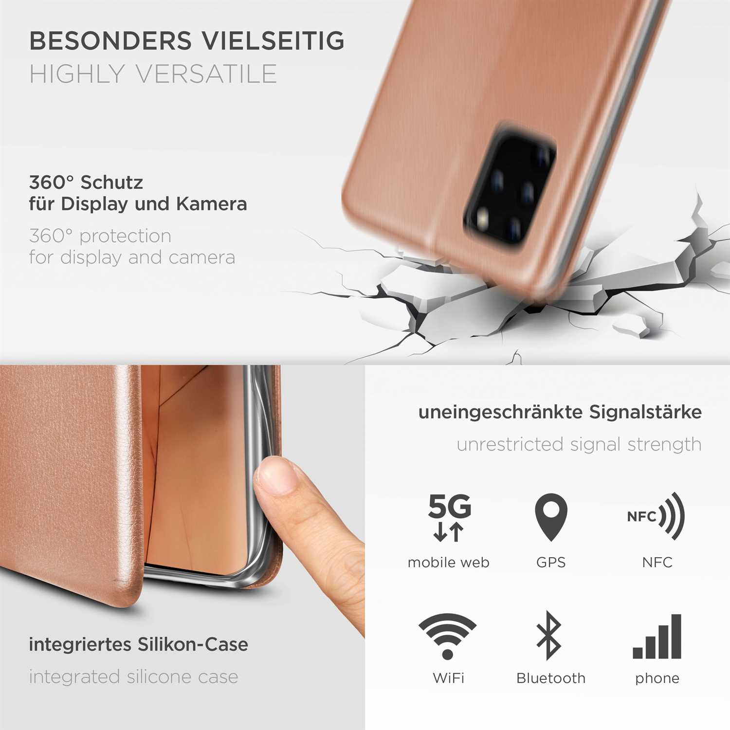 ONEFLOW Business Case Samsung Galaxy S20 Plus Handytasche mit Kartenfach – Weiteres Produktbild 4
