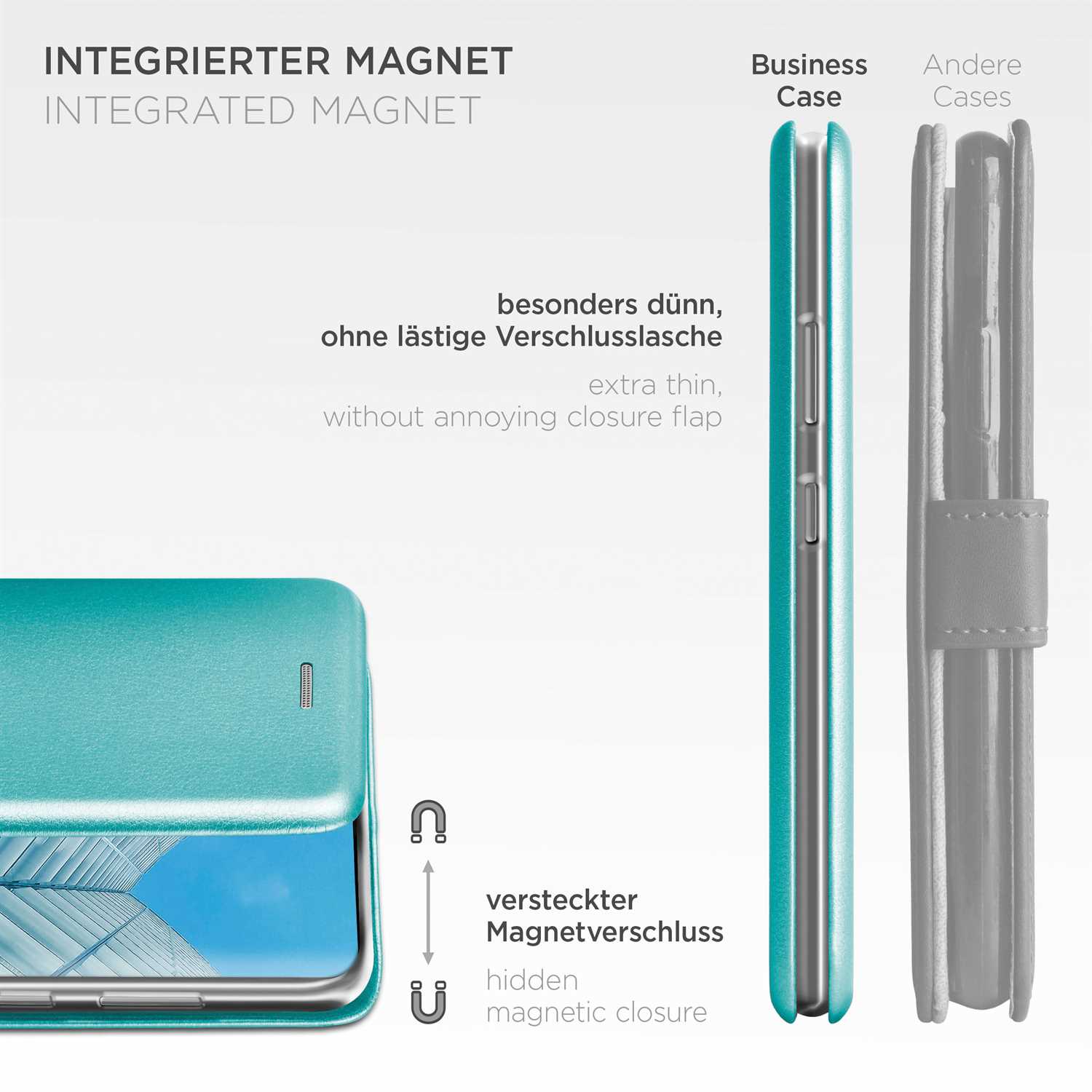 ONEFLOW Business Case Samsung Galaxy S20 Plus 5G Handytasche mit Kartenfach – Weiteres Produktbild 5