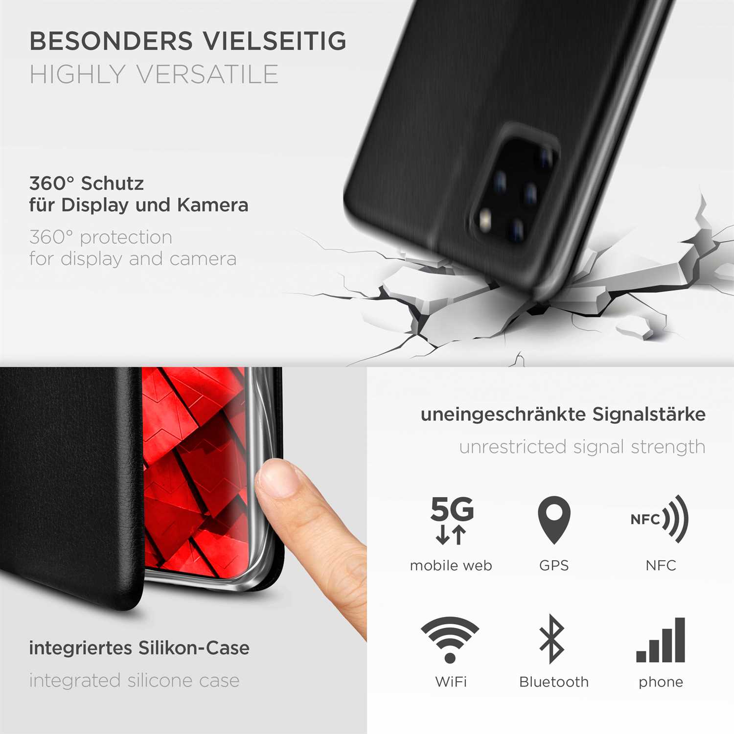ONEFLOW Business Case Samsung Galaxy S20 Plus 5G Handytasche mit Kartenfach – Weiteres Produktbild 3