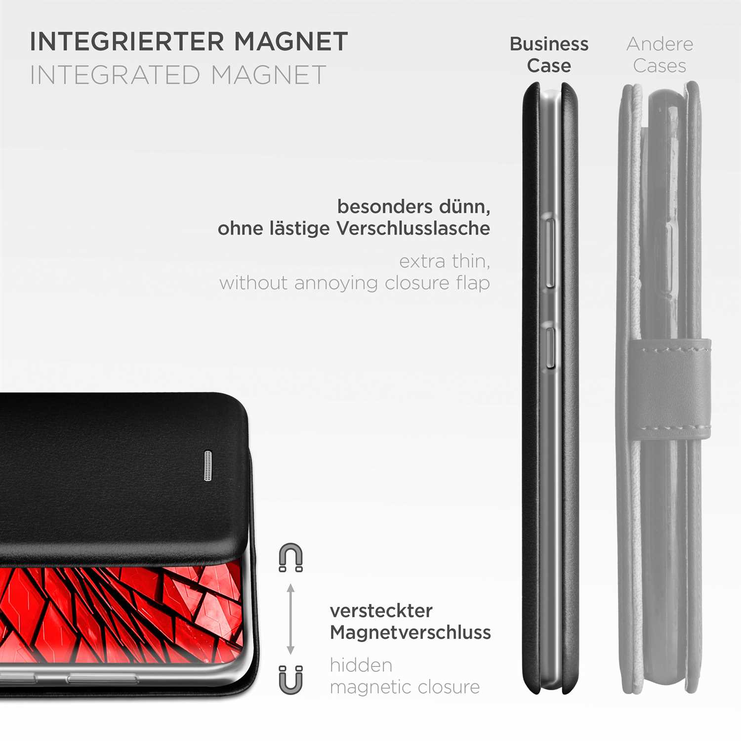 ONEFLOW Business Case Samsung Galaxy S20 Plus 5G Handytasche mit Kartenfach – Weiteres Produktbild 5