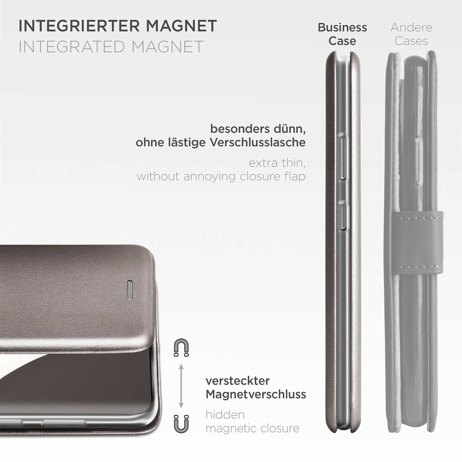ONEFLOW Business Case Samsung Galaxy S20 Ultra 5G Handytasche mit Kartenfach – Weiteres Produktbild 5