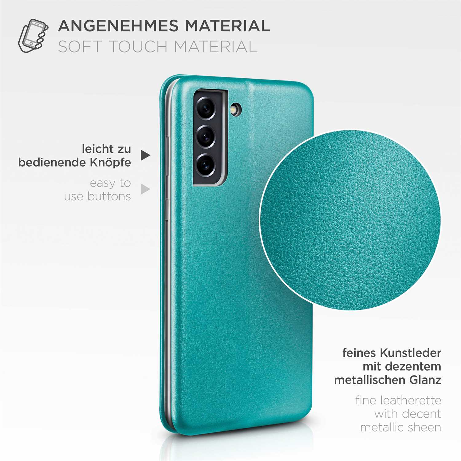 ONEFLOW Business Case Samsung Galaxy S21 FE 5G Handytasche mit Kartenfach – Weiteres Produktbild 5