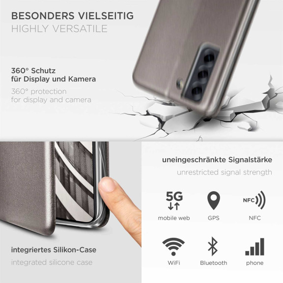 ONEFLOW Business Case Samsung Galaxy S21 FE 5G Handytasche mit Kartenfach – Weiteres Produktbild 4 ONEFLOW Business Case Samsung Galaxy S21 FE 5G Handytasche mit Kartenfach – Weiteres Produktbild 4