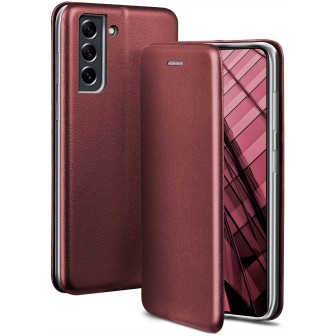 ONEFLOW Business Case Samsung Galaxy S21 FE 5G Handytasche mit Kartenfach – Burgund - Red ONEFLOW Business Case Samsung Galaxy S21 FE 5G Handytasche mit Kartenfach – Burgund - Red