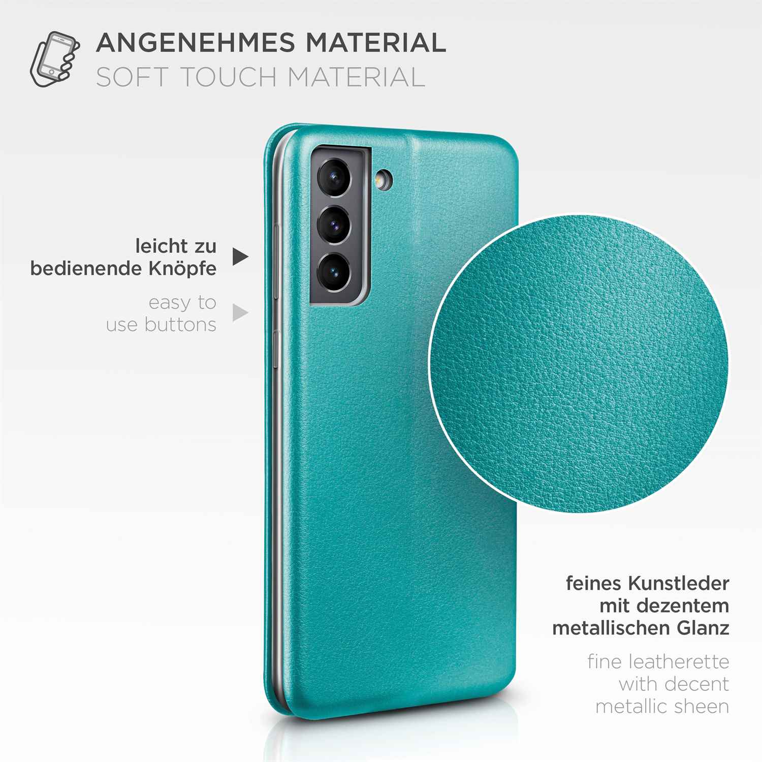 ONEFLOW Business Case Samsung Galaxy S21 Plus Handytasche mit Kartenfach – Weiteres Produktbild 5