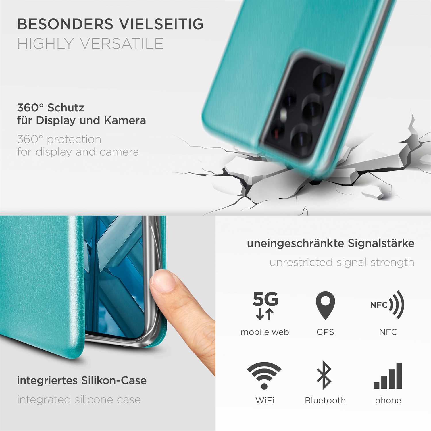 ONEFLOW Business Case Samsung Galaxy S21 Ultra Handytasche mit Kartenfach – Weiteres Produktbild 4 ONEFLOW Business Case Samsung Galaxy S21 Ultra Handytasche mit Kartenfach – Weiteres Produktbild 4