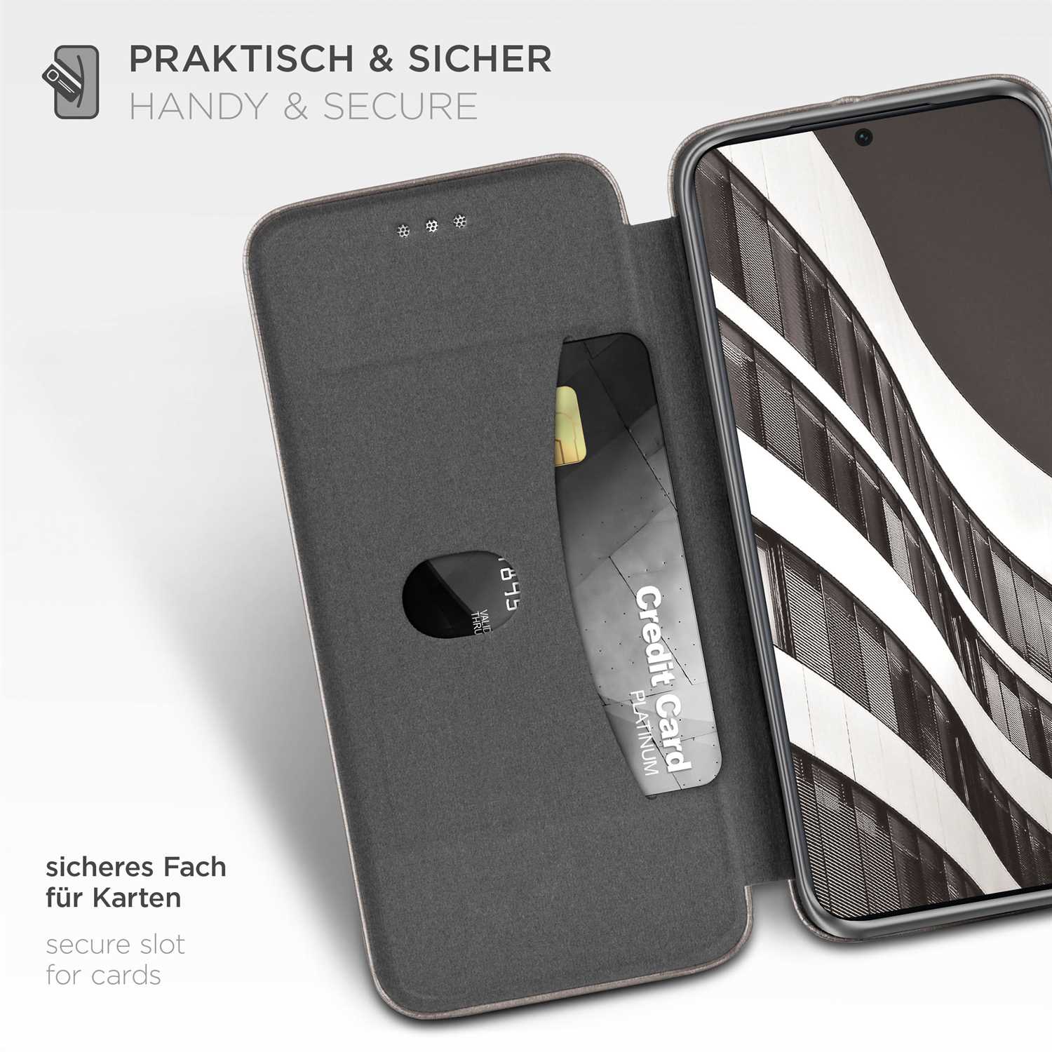 ONEFLOW Business Case Samsung Galaxy S21 Ultra Handytasche mit Kartenfach – Weiteres Produktbild 3