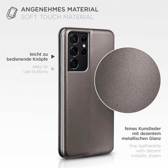ONEFLOW Business Case Samsung Galaxy S21 Ultra Handytasche mit Kartenfach – Weiteres Produktbild 5