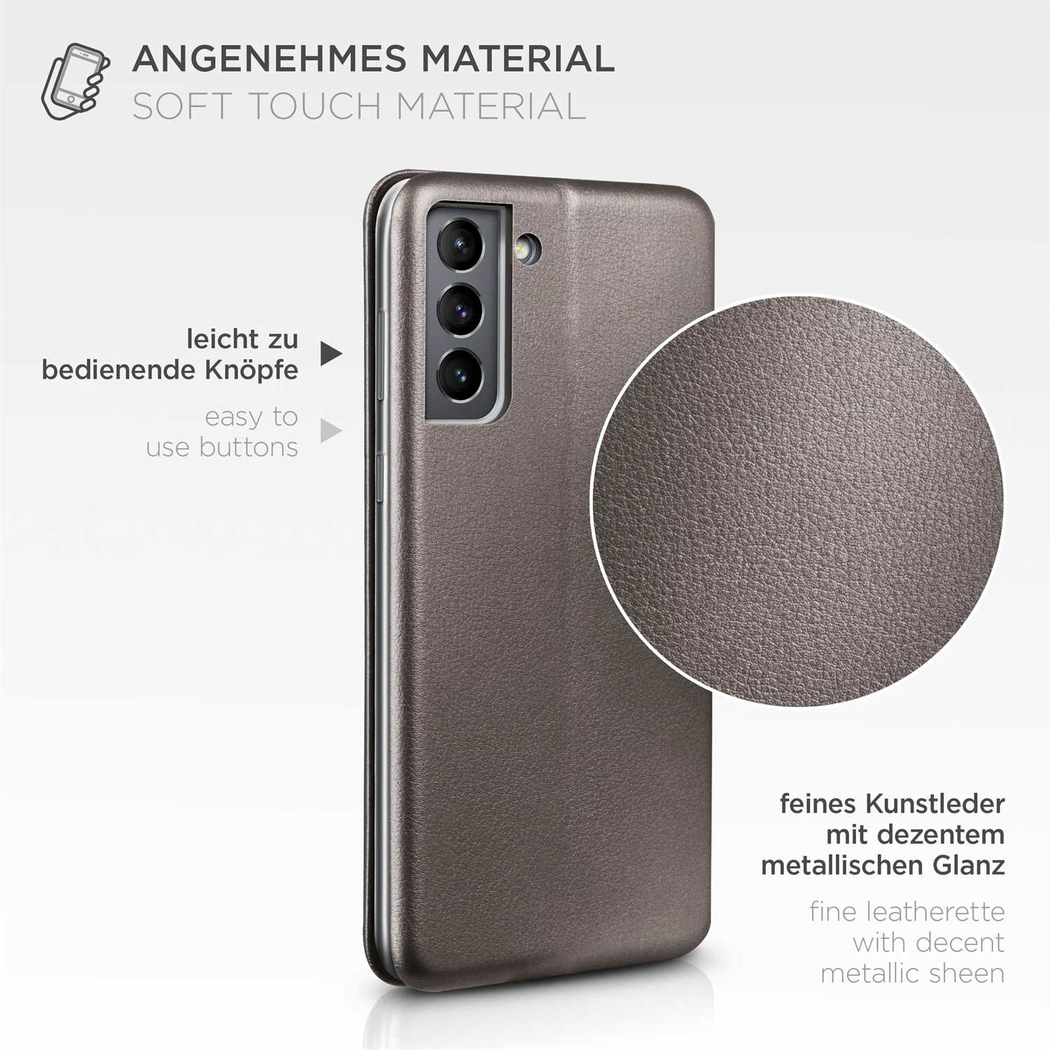 ONEFLOW Business Case Samsung Galaxy S21 Handytasche mit Kartenfach – Weiteres Produktbild 5