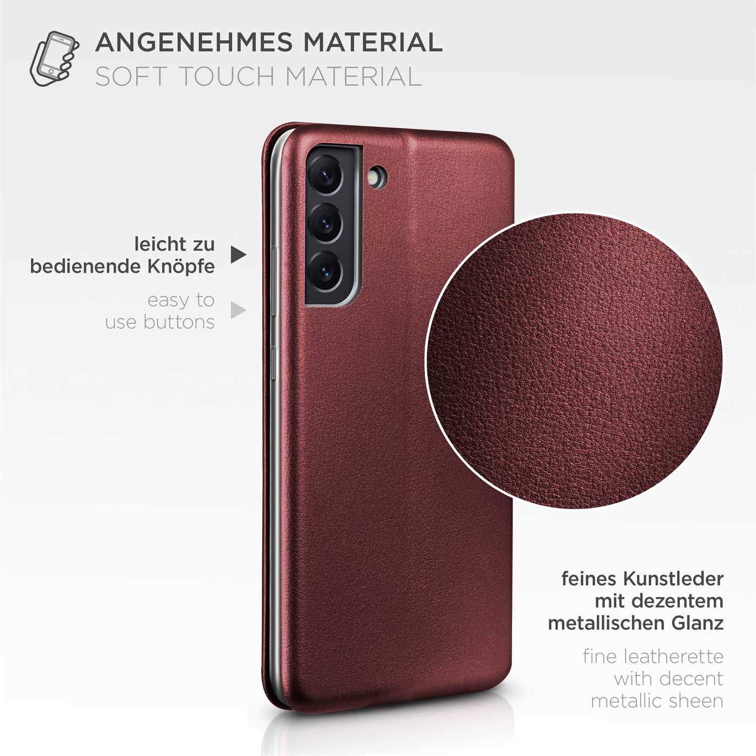 ONEFLOW Business Case Samsung Galaxy S22 Plus Handytasche mit Kartenfach – Weiteres Produktbild 5