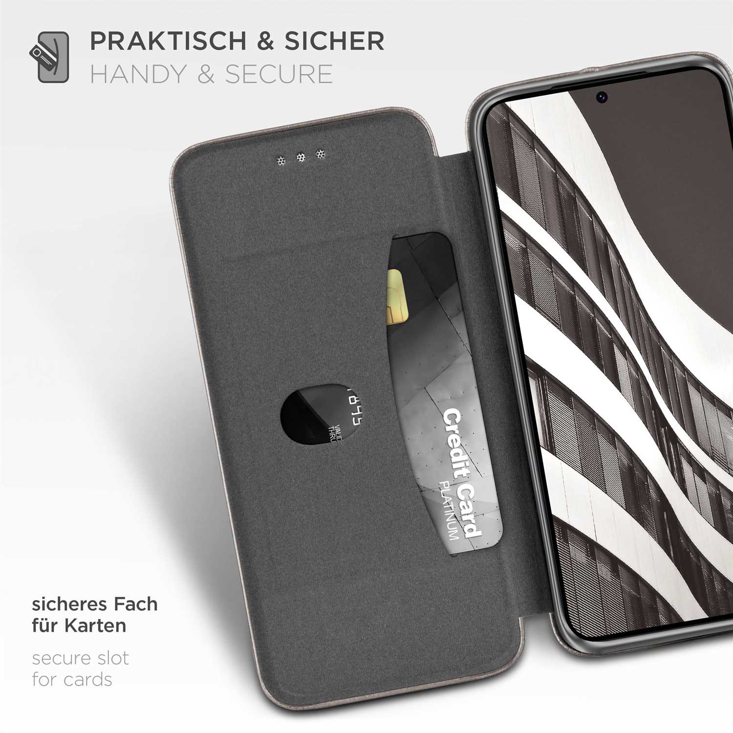 ONEFLOW Business Case Samsung Galaxy S22 Handytasche mit Kartenfach – Weiteres Produktbild 3