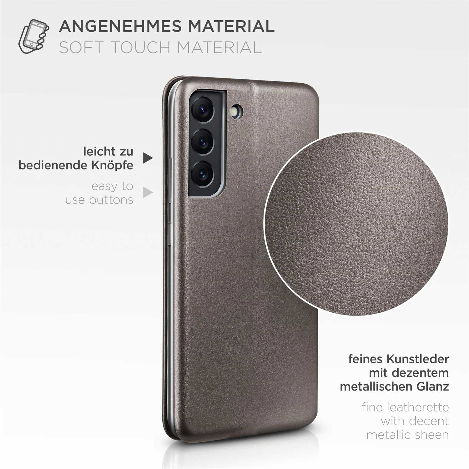 ONEFLOW Business Case Samsung Galaxy S22 Handytasche mit Kartenfach – Weiteres Produktbild 5