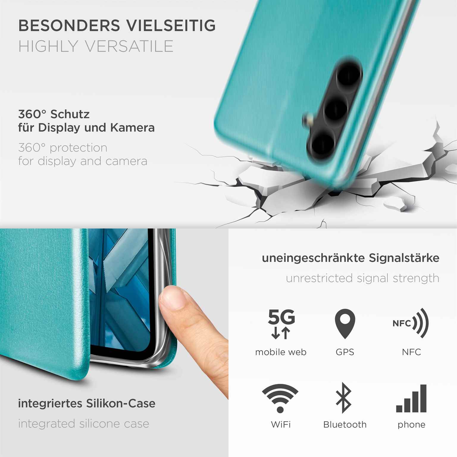 ONEFLOW Business Case Samsung Galaxy S23 FE Handytasche mit Kartenfach – Weiteres Produktbild 4 ONEFLOW Business Case Samsung Galaxy S23 FE Handytasche mit Kartenfach – Weiteres Produktbild 4