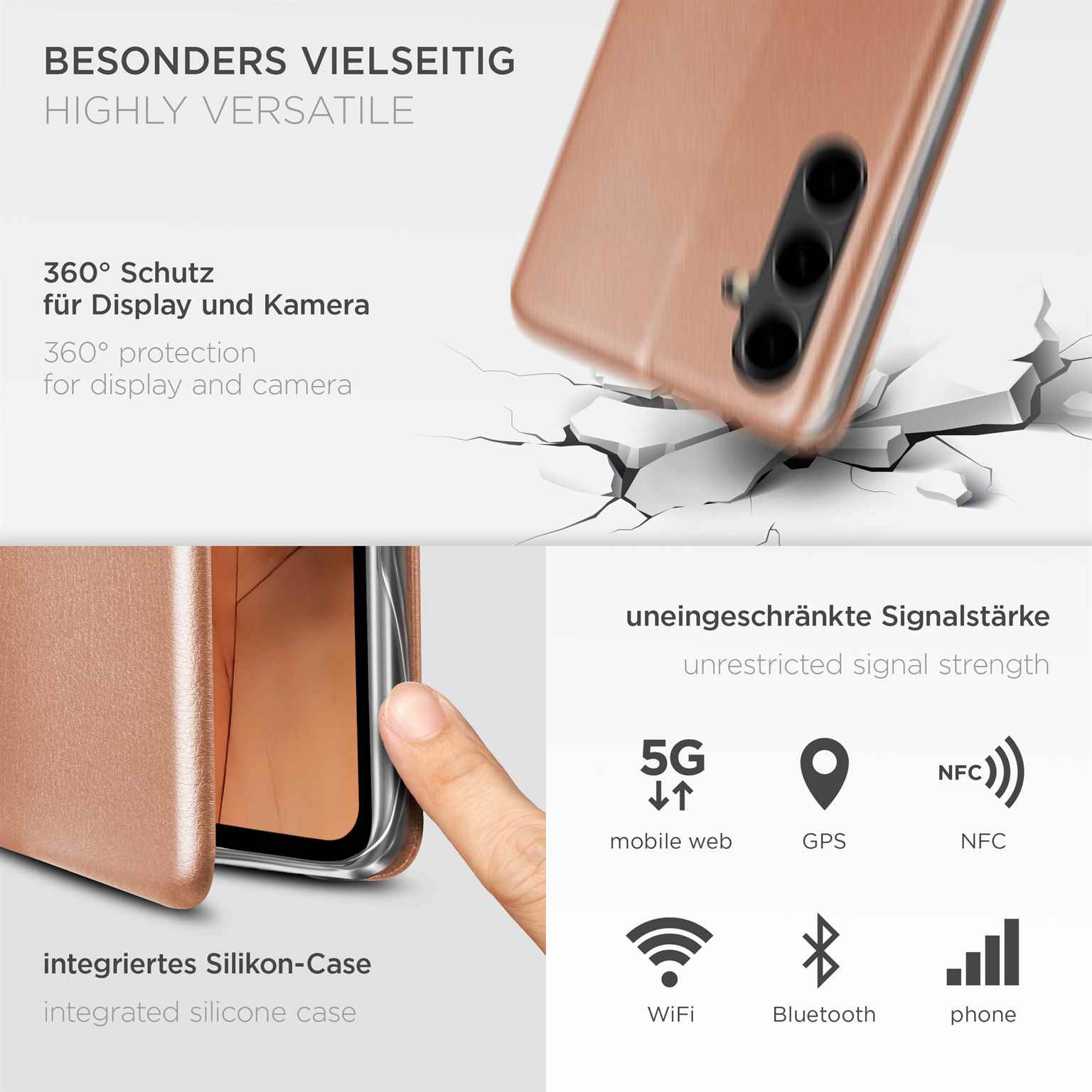 ONEFLOW Business Case Samsung Galaxy S23 FE Handytasche mit Kartenfach – Weiteres Produktbild 4 ONEFLOW Business Case Samsung Galaxy S23 FE Handytasche mit Kartenfach – Weiteres Produktbild 4