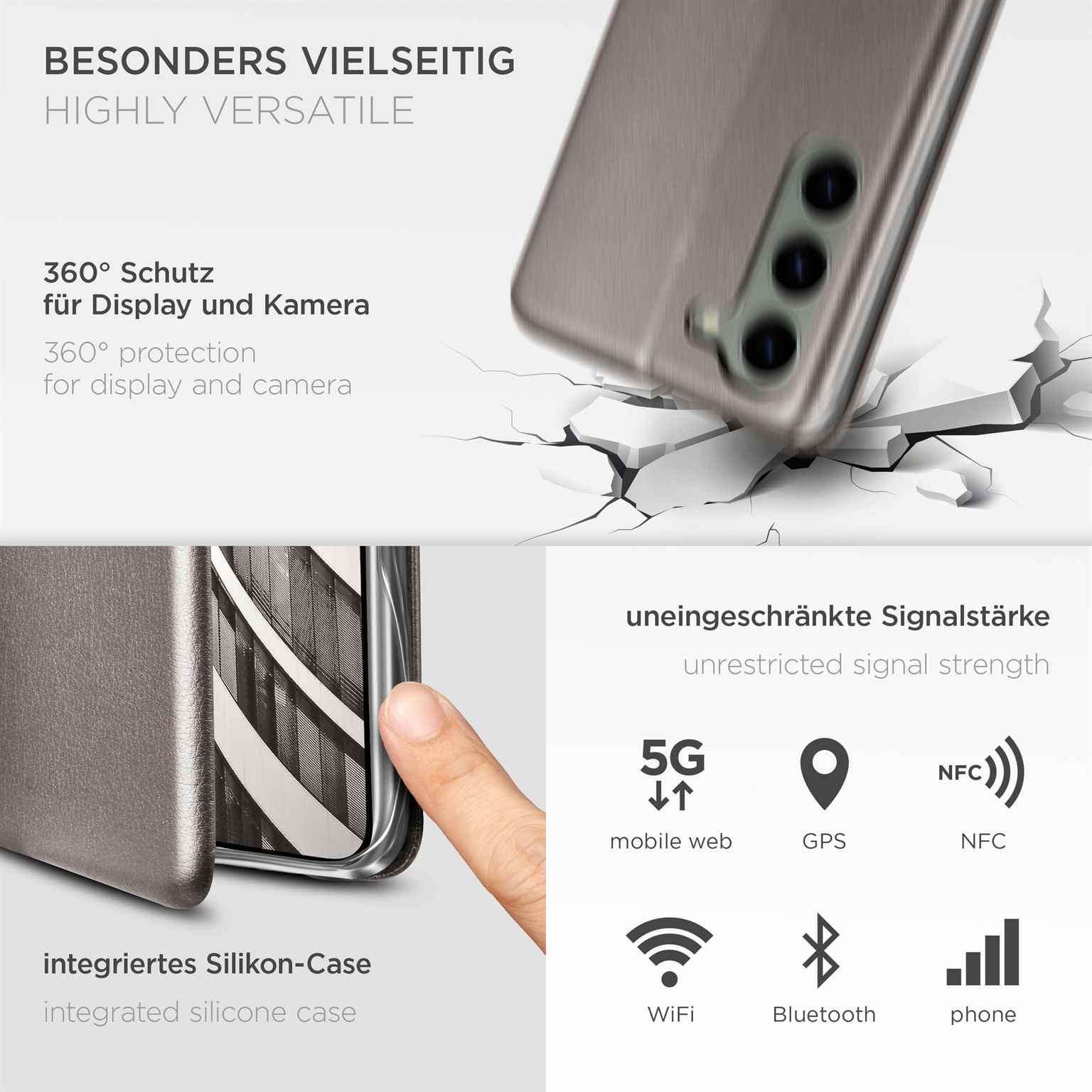 ONEFLOW Business Case Samsung Galaxy S23 Plus Handytasche mit Kartenfach – Weiteres Produktbild 3