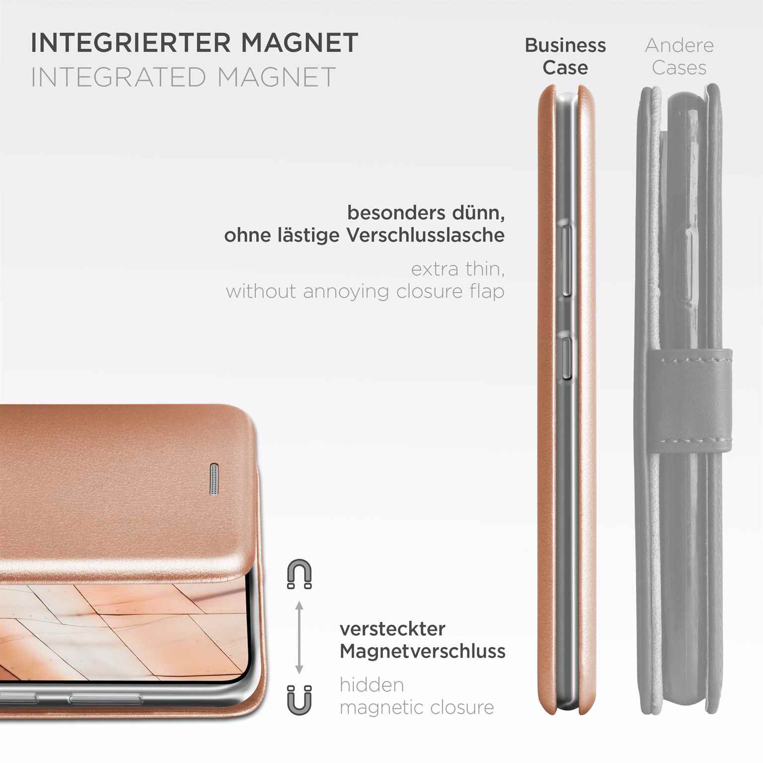 ONEFLOW Business Case Samsung Galaxy S23 Plus Handytasche mit Kartenfach – Weiteres Produktbild 5