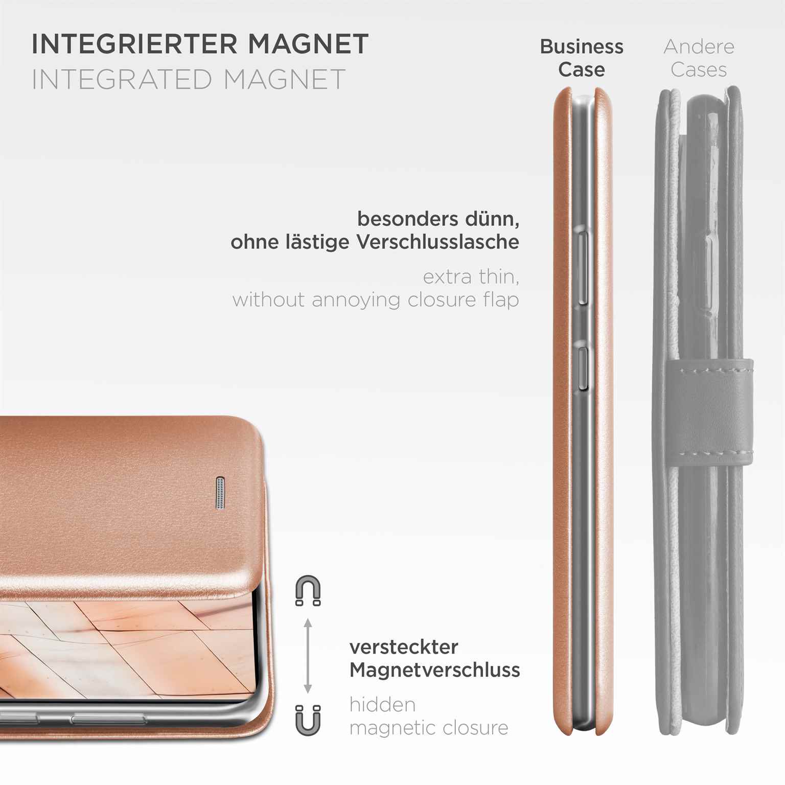 ONEFLOW Business Case Samsung Galaxy S23 Ultra Handytasche mit Kartenfach – Weiteres Produktbild 5