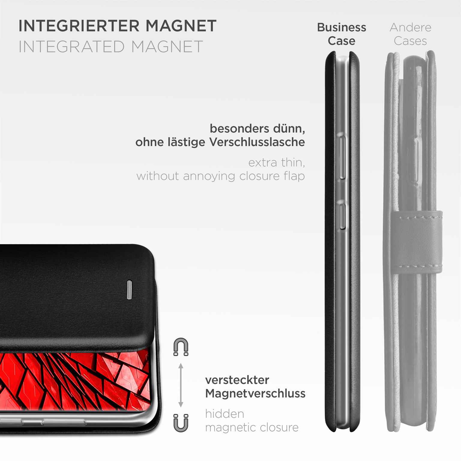 ONEFLOW Business Case Samsung Galaxy S23 Ultra Handytasche mit Kartenfach – Weiteres Produktbild 5
