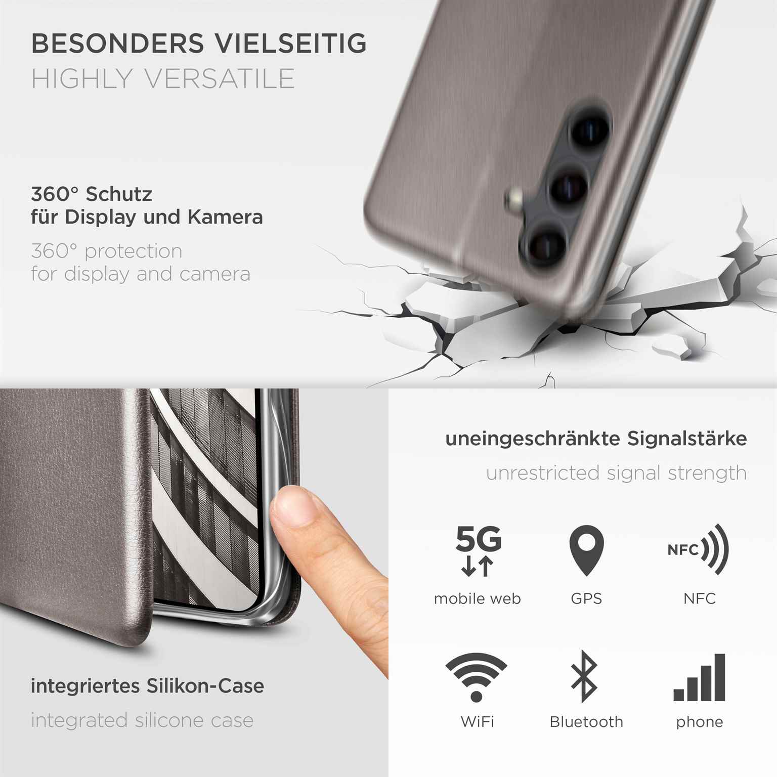 ONEFLOW Business Case Samsung Galaxy S24 FE Handytasche mit Kartenfach – Weiteres Produktbild 4 ONEFLOW Business Case Samsung Galaxy S24 FE Handytasche mit Kartenfach – Weiteres Produktbild 4
