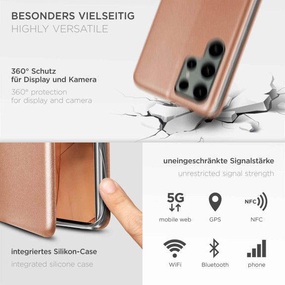 ONEFLOW Business Case Samsung Galaxy S24 Ultra Handytasche mit Kartenfach – Weiteres Produktbild 4