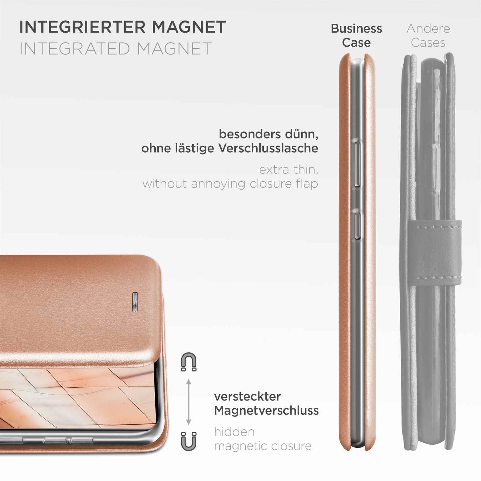 ONEFLOW Business Case Samsung Galaxy S24 Ultra Handytasche mit Kartenfach – Weiteres Produktbild 6