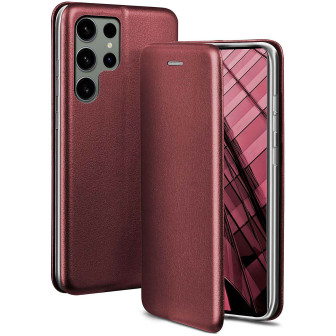 ONEFLOW Business Case Samsung Galaxy S24 Ultra Handytasche mit Kartenfach – Burgund - Red ONEFLOW Business Case Samsung Galaxy S24 Ultra Handytasche mit Kartenfach – Burgund - Red