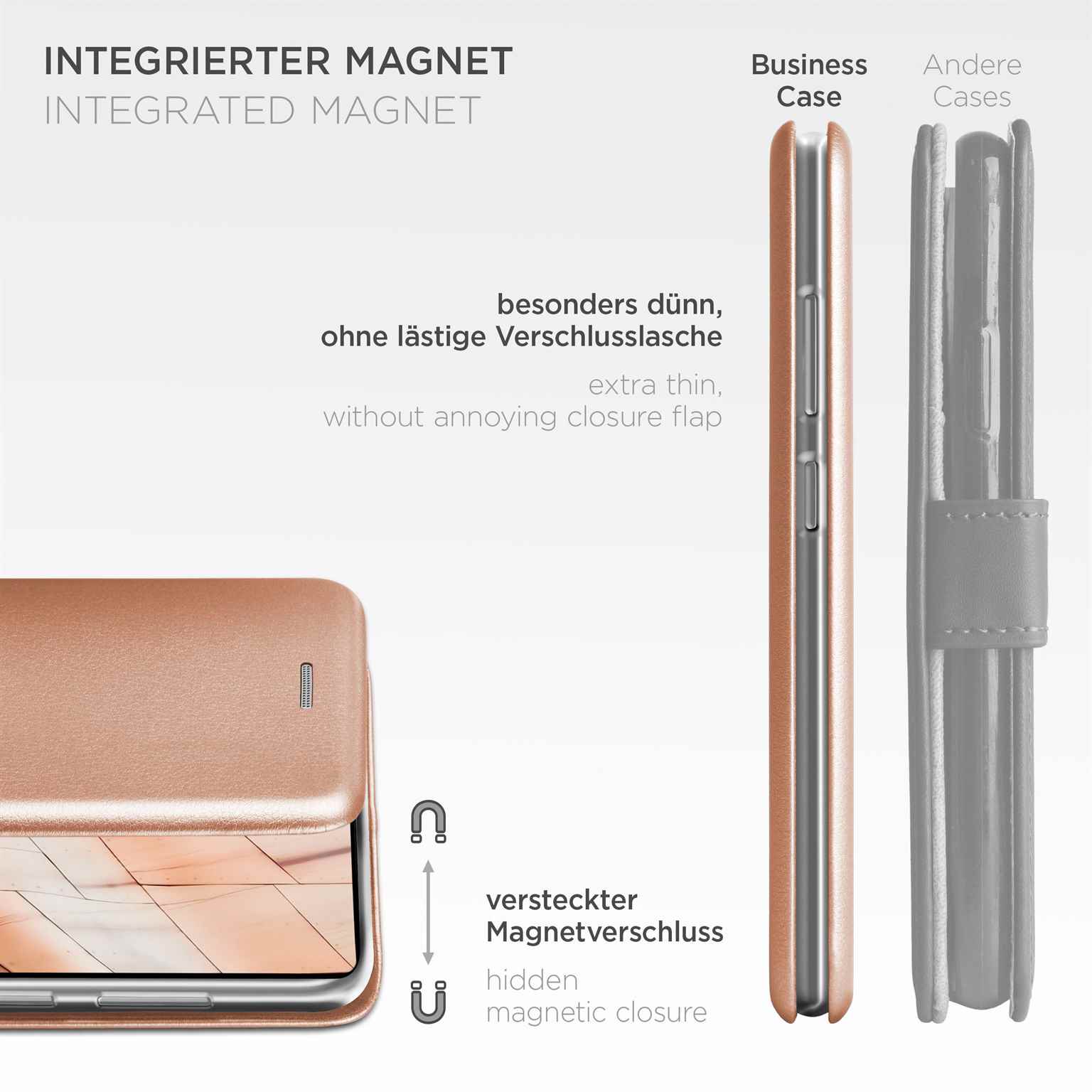 ONEFLOW Business Case Samsung Galaxy S25 Ultra Handytasche mit Kartenfach – Weiteres Produktbild 6