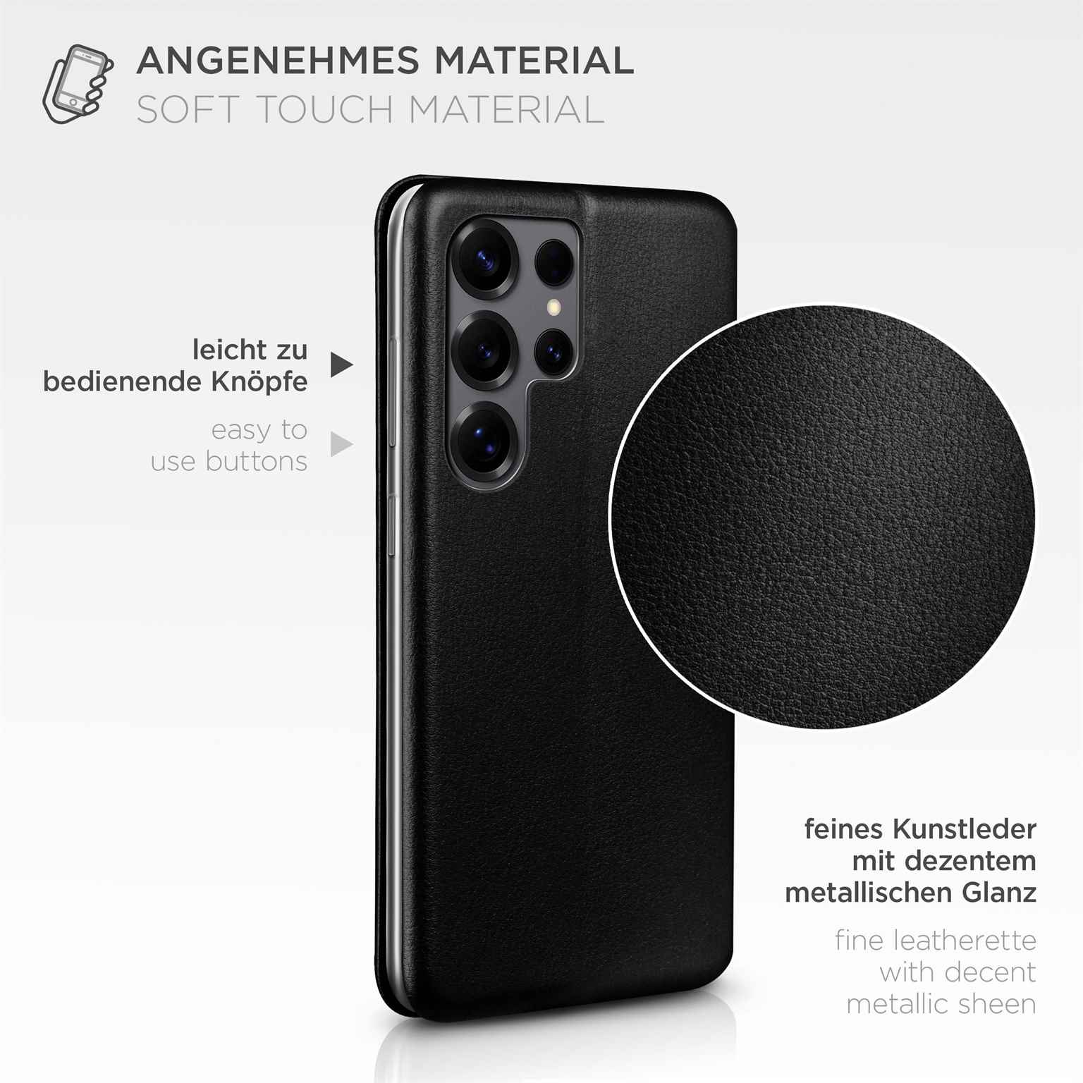 ONEFLOW Business Case Samsung Galaxy S25 Ultra Handytasche mit Kartenfach – Weiteres Produktbild 5