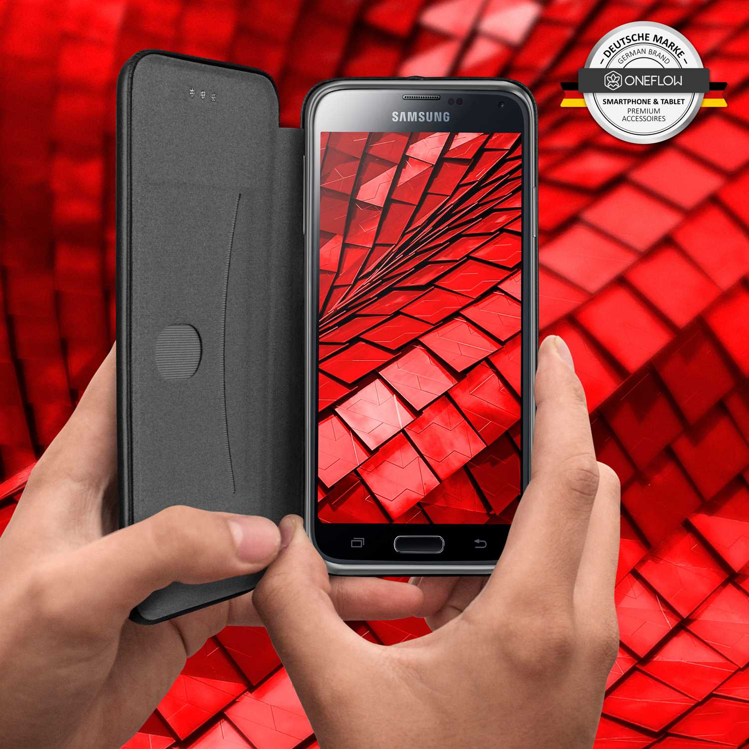 ONEFLOW Business Case Samsung Galaxy S5 Handytasche mit Kartenfach – Weiteres Produktbild 7