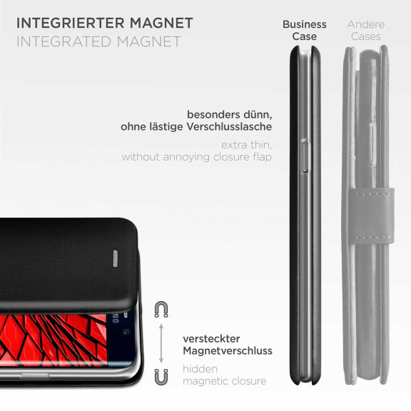 ONEFLOW Business Case Samsung Galaxy S6 Edge Plus Handytasche mit Kartenfach – Weiteres Produktbild 6