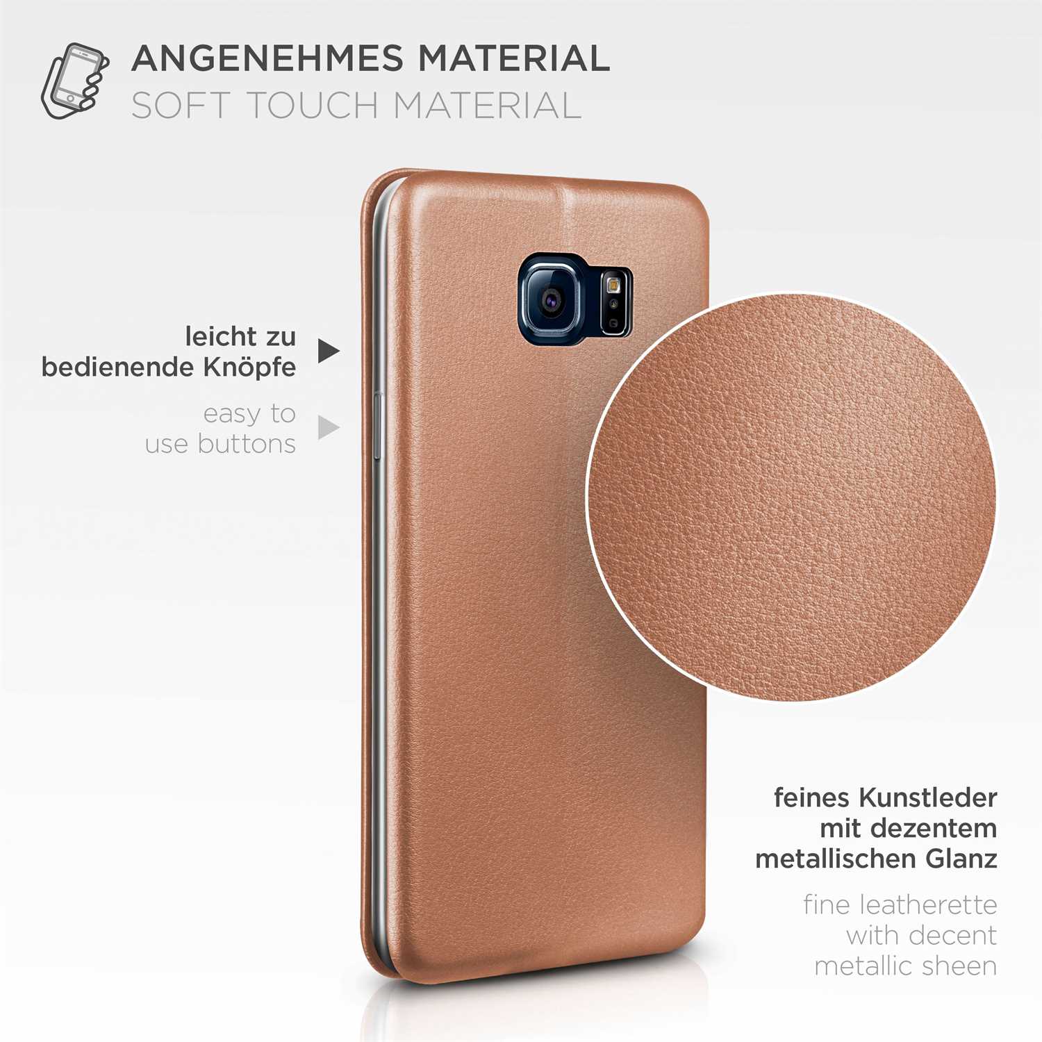 ONEFLOW Business Case Samsung Galaxy S6 Handytasche mit Kartenfach – Weiteres Produktbild 5