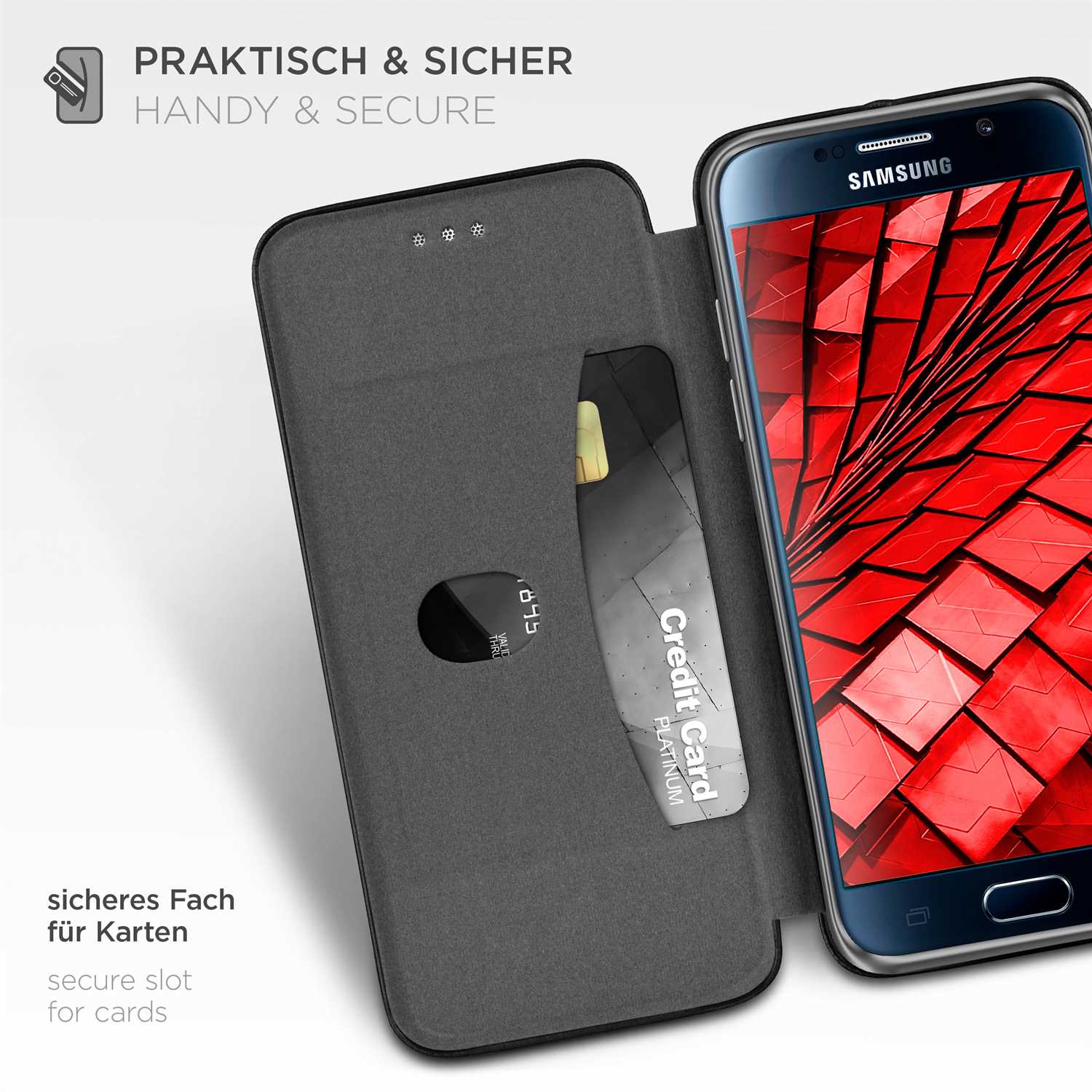 ONEFLOW Business Case Samsung Galaxy S6 Handytasche mit Kartenfach – Weiteres Produktbild 3 ONEFLOW Business Case Samsung Galaxy S6 Handytasche mit Kartenfach – Weiteres Produktbild 3