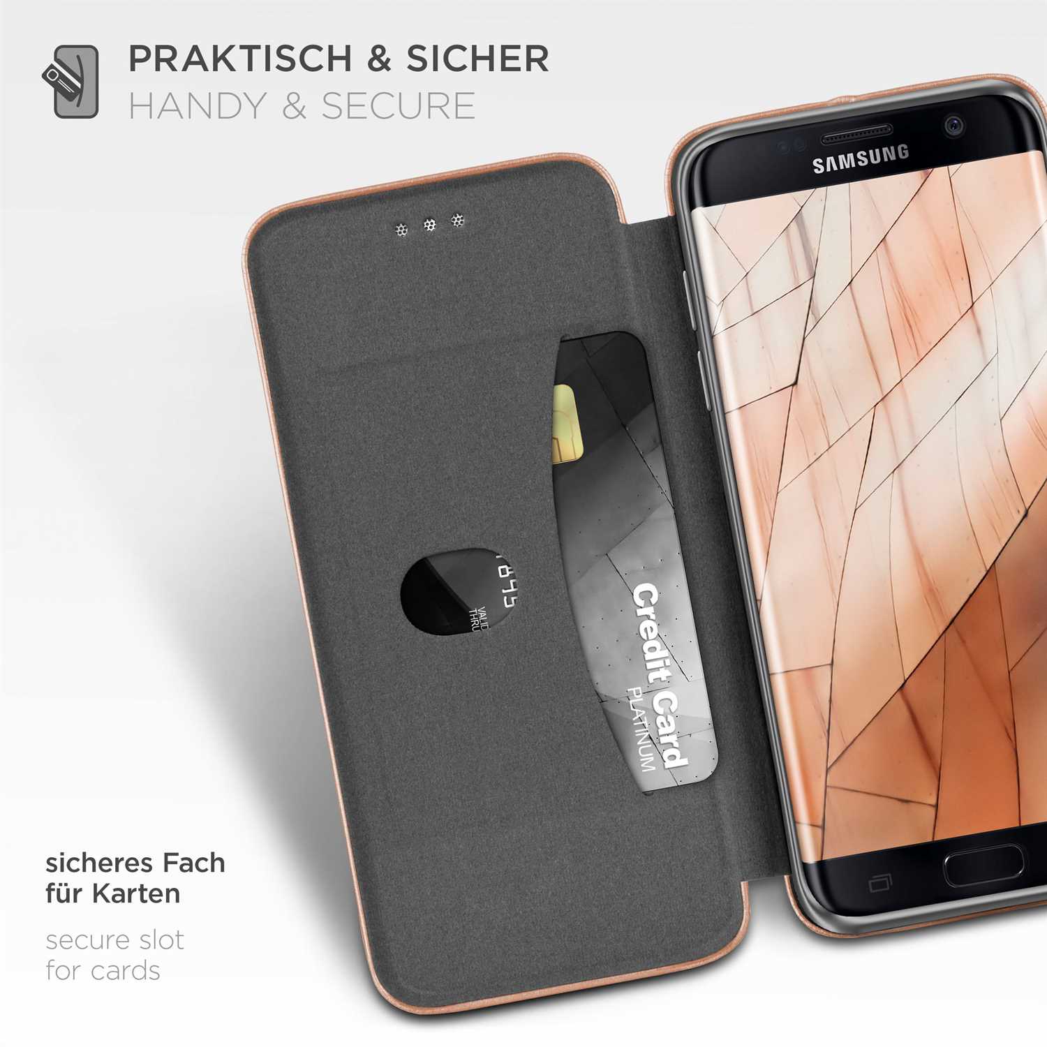 ONEFLOW Business Case Samsung Galaxy S7 Edge Handytasche mit Kartenfach – Weiteres Produktbild 2