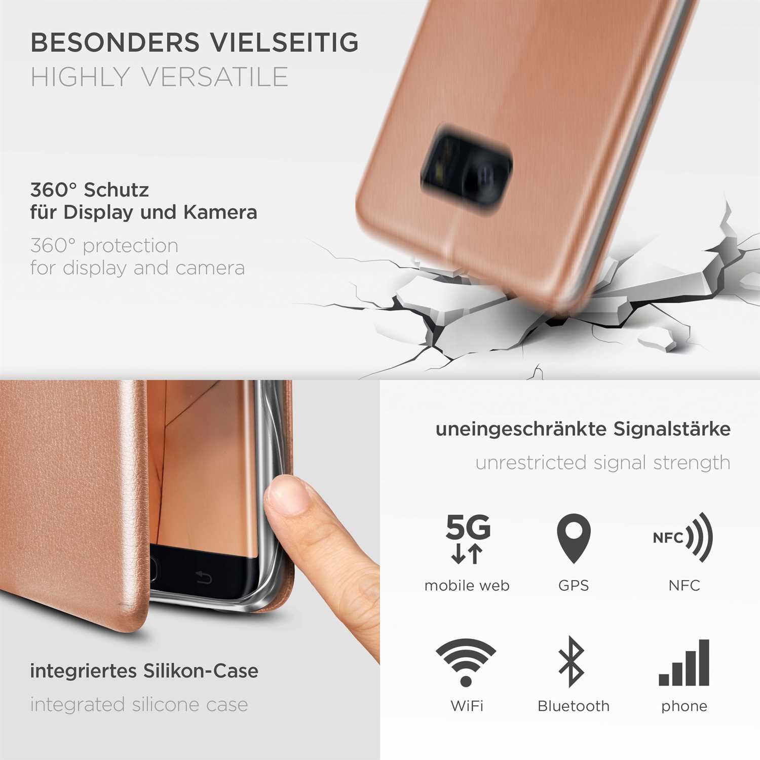 ONEFLOW Business Case Samsung Galaxy S7 Edge Handytasche mit Kartenfach – Weiteres Produktbild 3