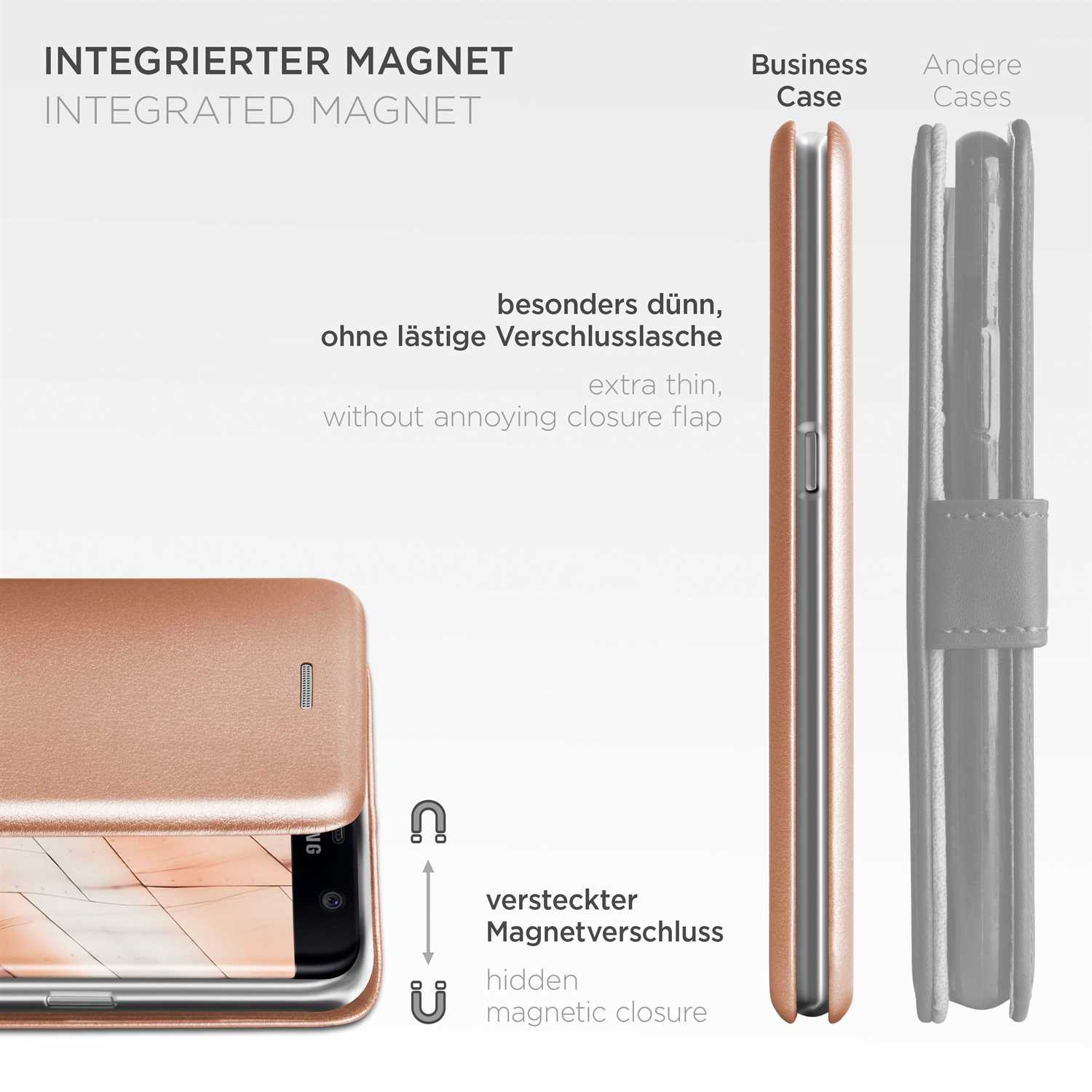 ONEFLOW Business Case Samsung Galaxy S7 Edge Handytasche mit Kartenfach – Weiteres Produktbild 5