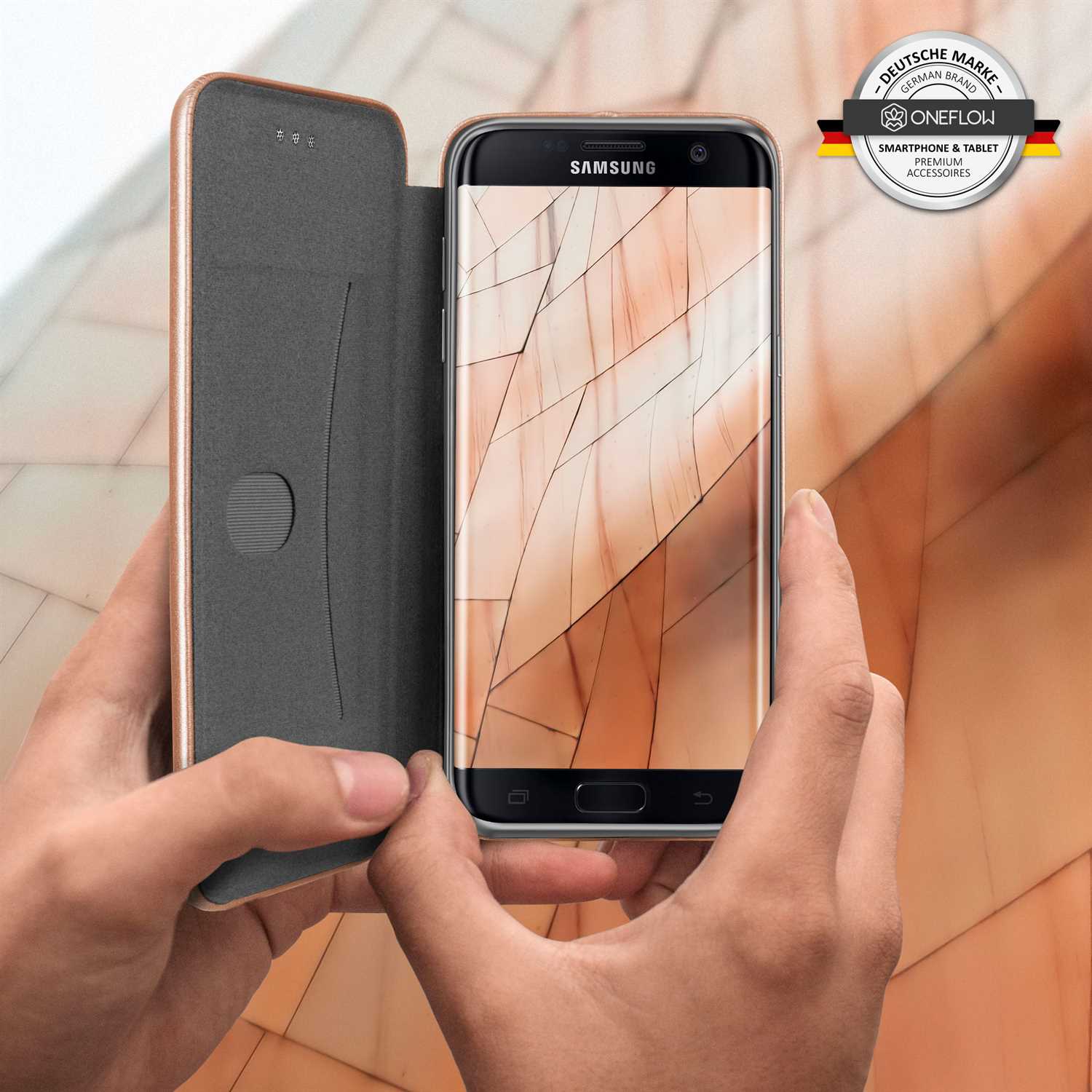 ONEFLOW Business Case Samsung Galaxy S7 Edge Handytasche mit Kartenfach – Weiteres Produktbild 6
