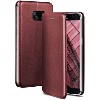 ONEFLOW Business Case Samsung Galaxy S7 Edge Handytasche mit Kartenfach – Burgund - Red ONEFLOW Business Case Samsung Galaxy S7 Edge Handytasche mit Kartenfach – Burgund - Red