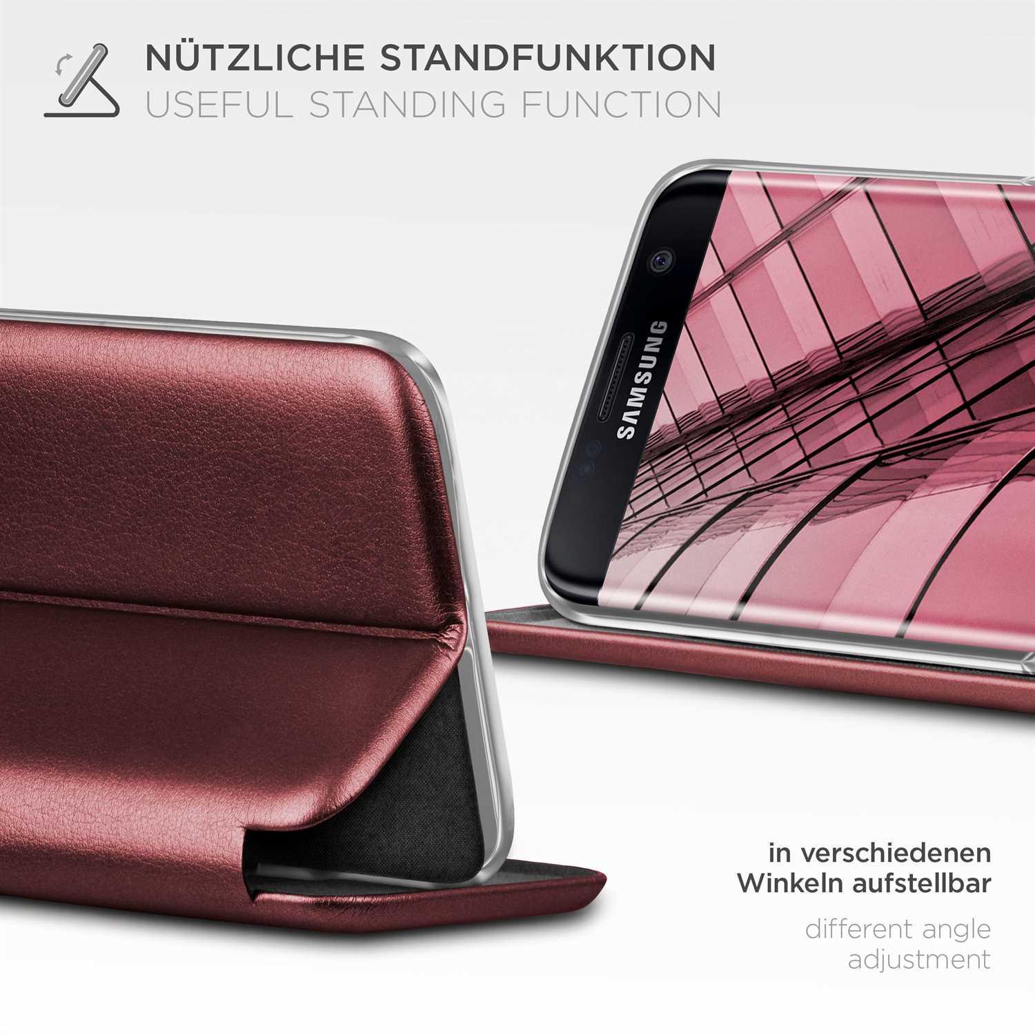 ONEFLOW Business Case Samsung Galaxy S7 Edge Handytasche mit Kartenfach – Weiteres Produktbild 1