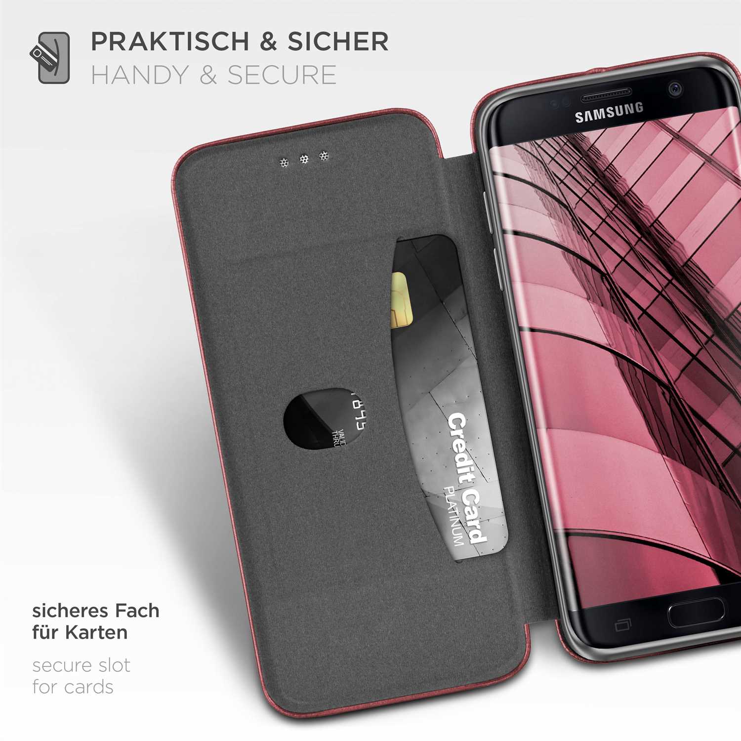 ONEFLOW Business Case Samsung Galaxy S7 Edge Handytasche mit Kartenfach – Weiteres Produktbild 2
