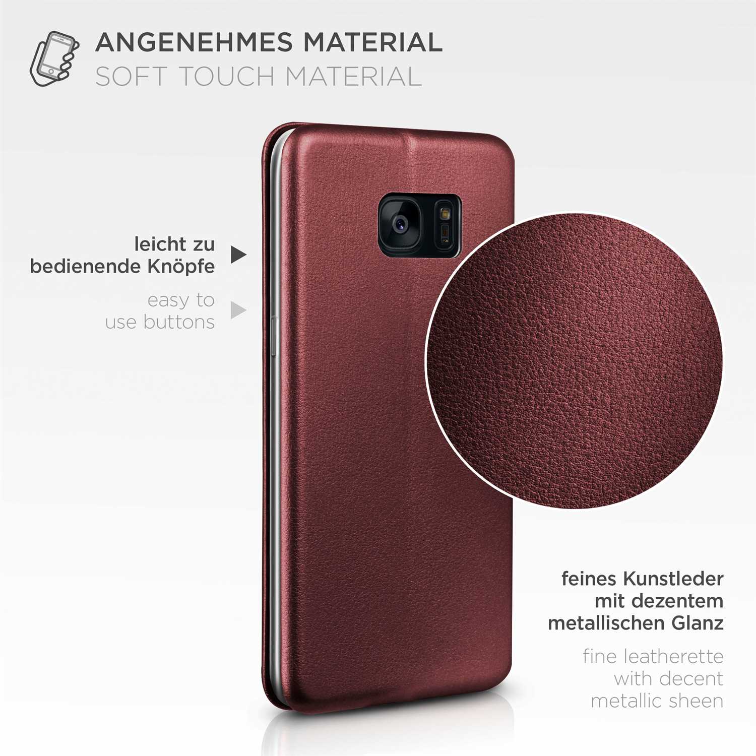 ONEFLOW Business Case Samsung Galaxy S7 Edge Handytasche mit Kartenfach – Weiteres Produktbild 4